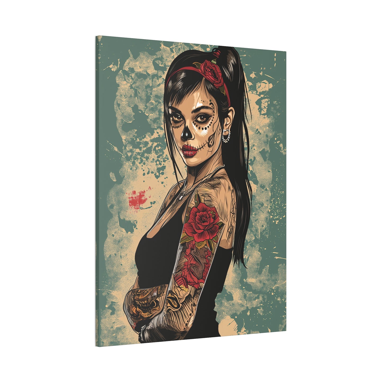 Day of the Dead 5 Canvas Stretched, 0.75"