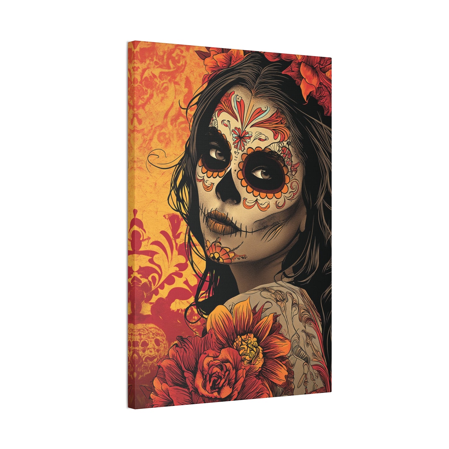 Day of the Dead 9 Canvas Stretched, 0.75"