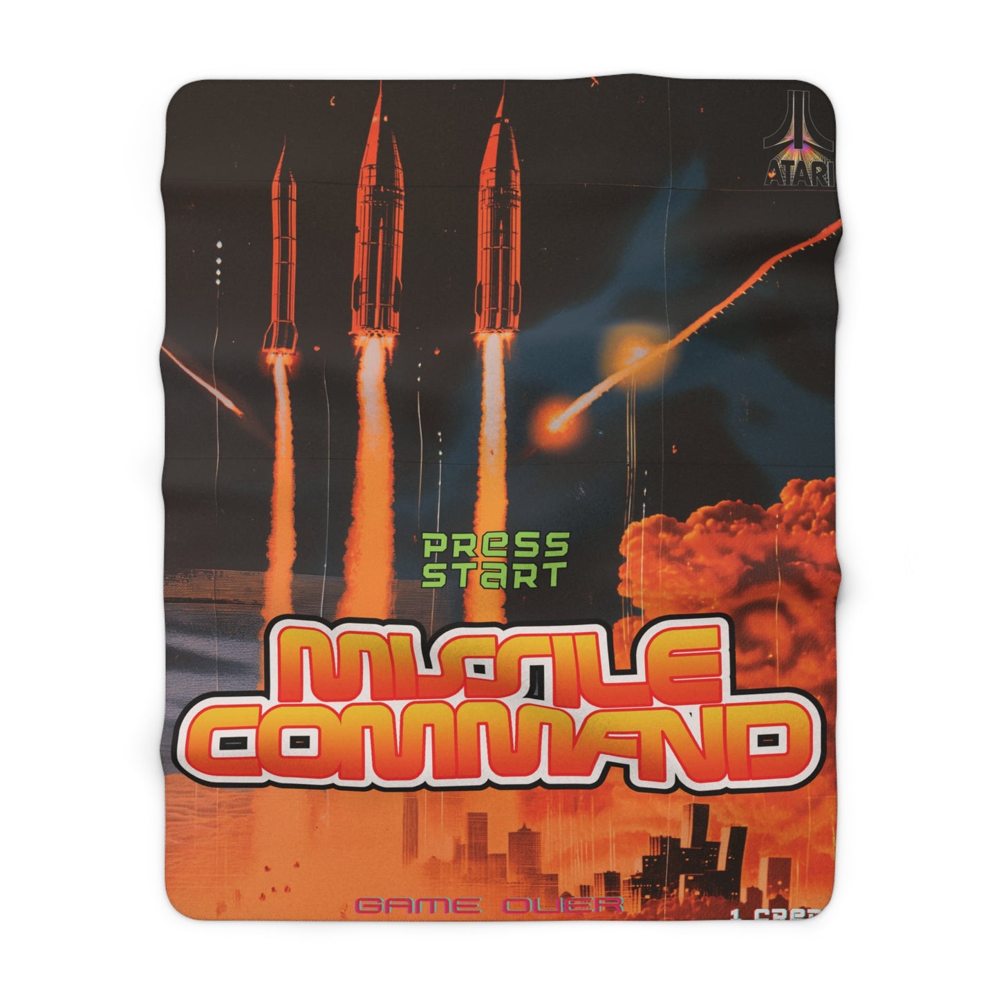 Missile Command Sherpa Fleece Blanket