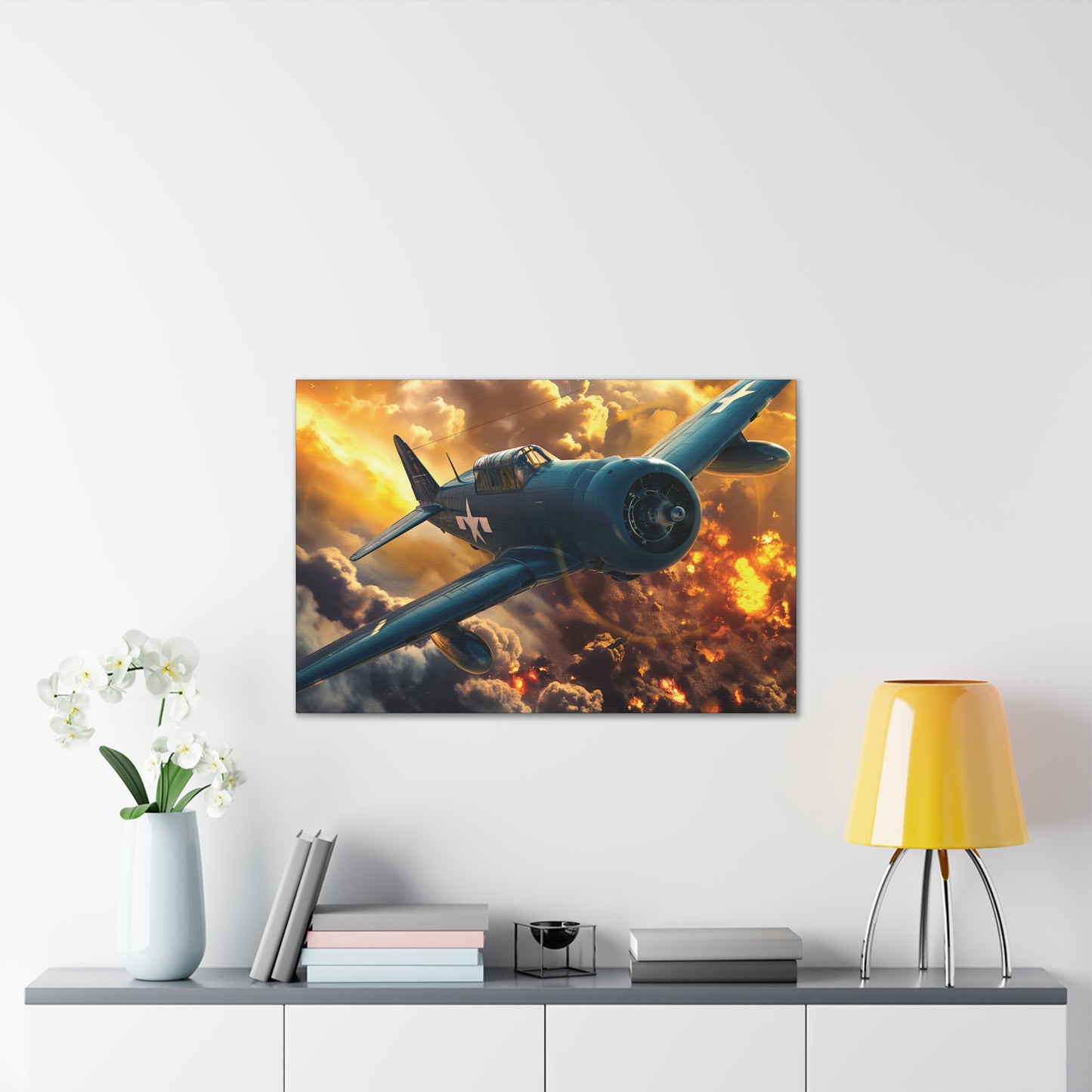 WWII Fighter 3 Canvas Stretched, 0.75"