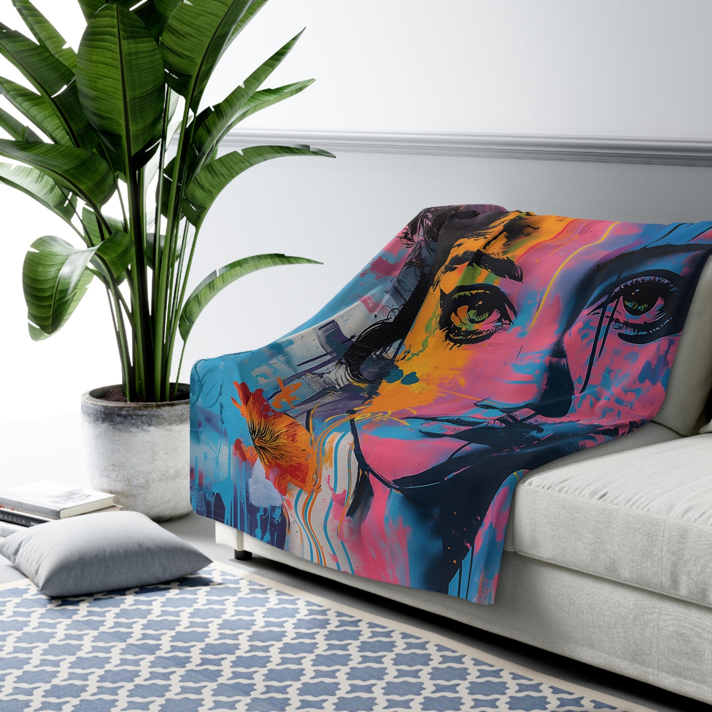 Ultra Girl Sherpa Fleece Blanket