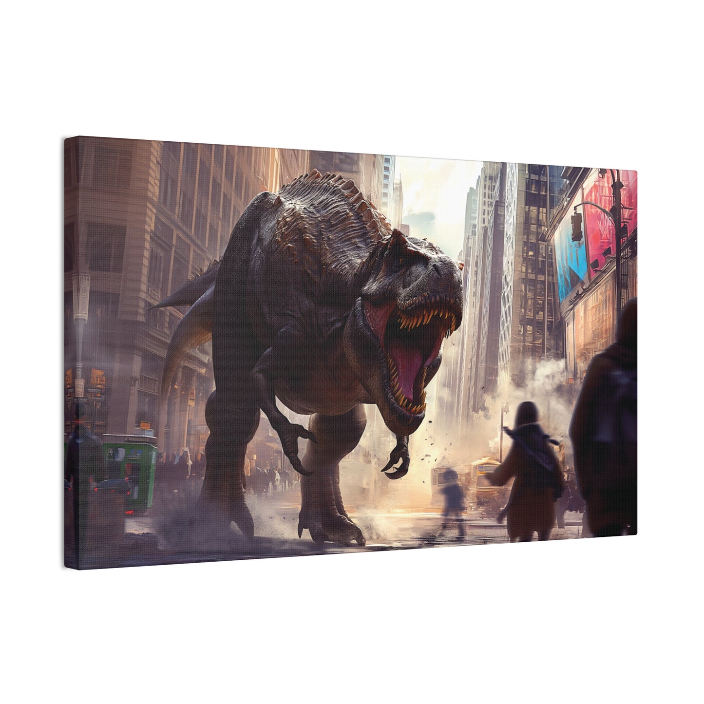 T-Rex Terror 6 Canvas Stretched, 0.75"