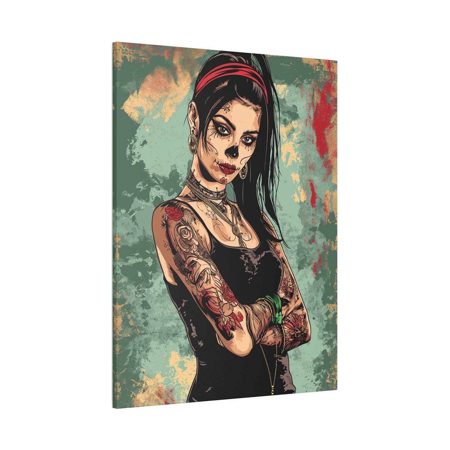 Day of the Dead 2 Canvas Stretched, 0.75"