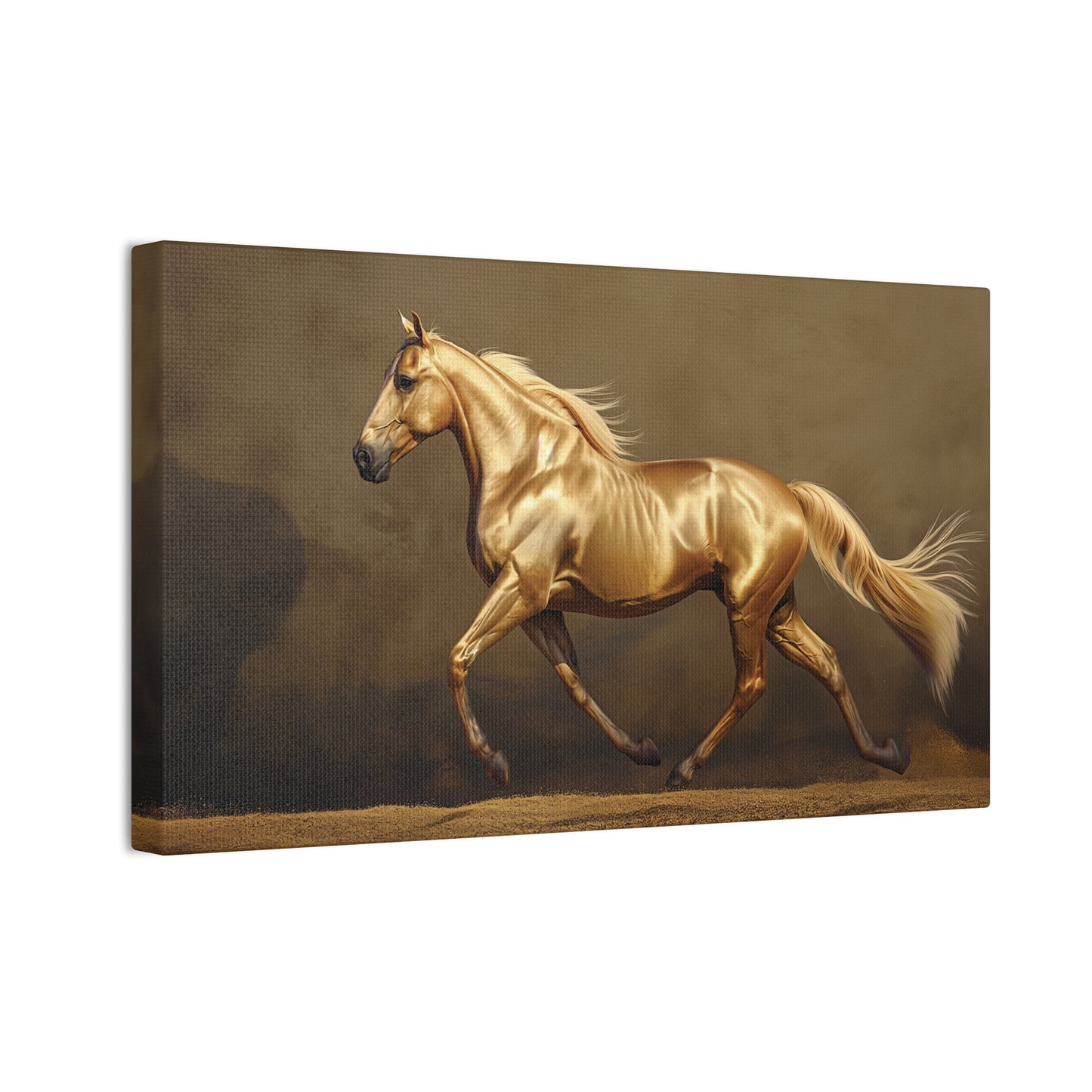 Golden Horse 1 Canvas Stretched, 0.75"