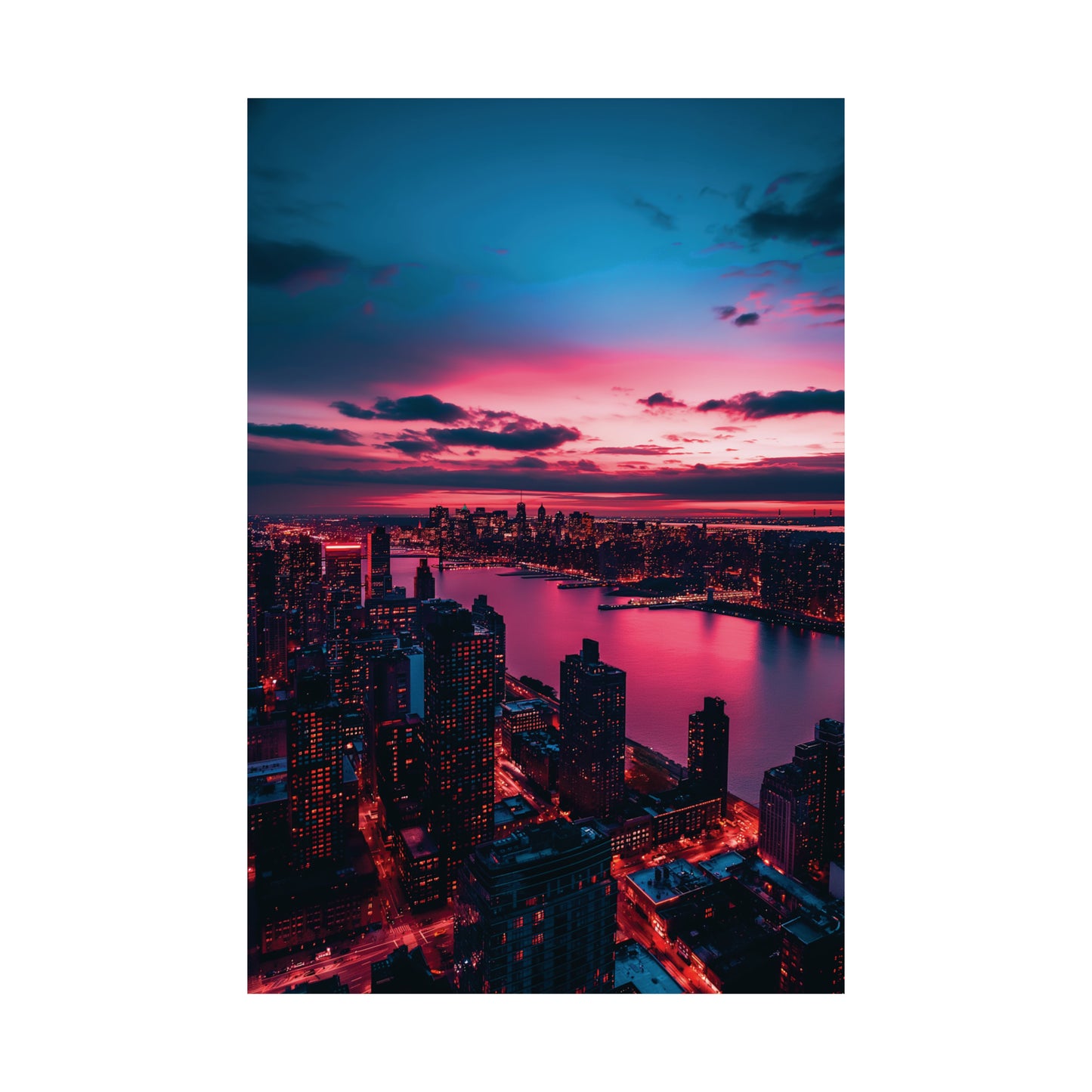 New York 3 Matte Vertical Posters