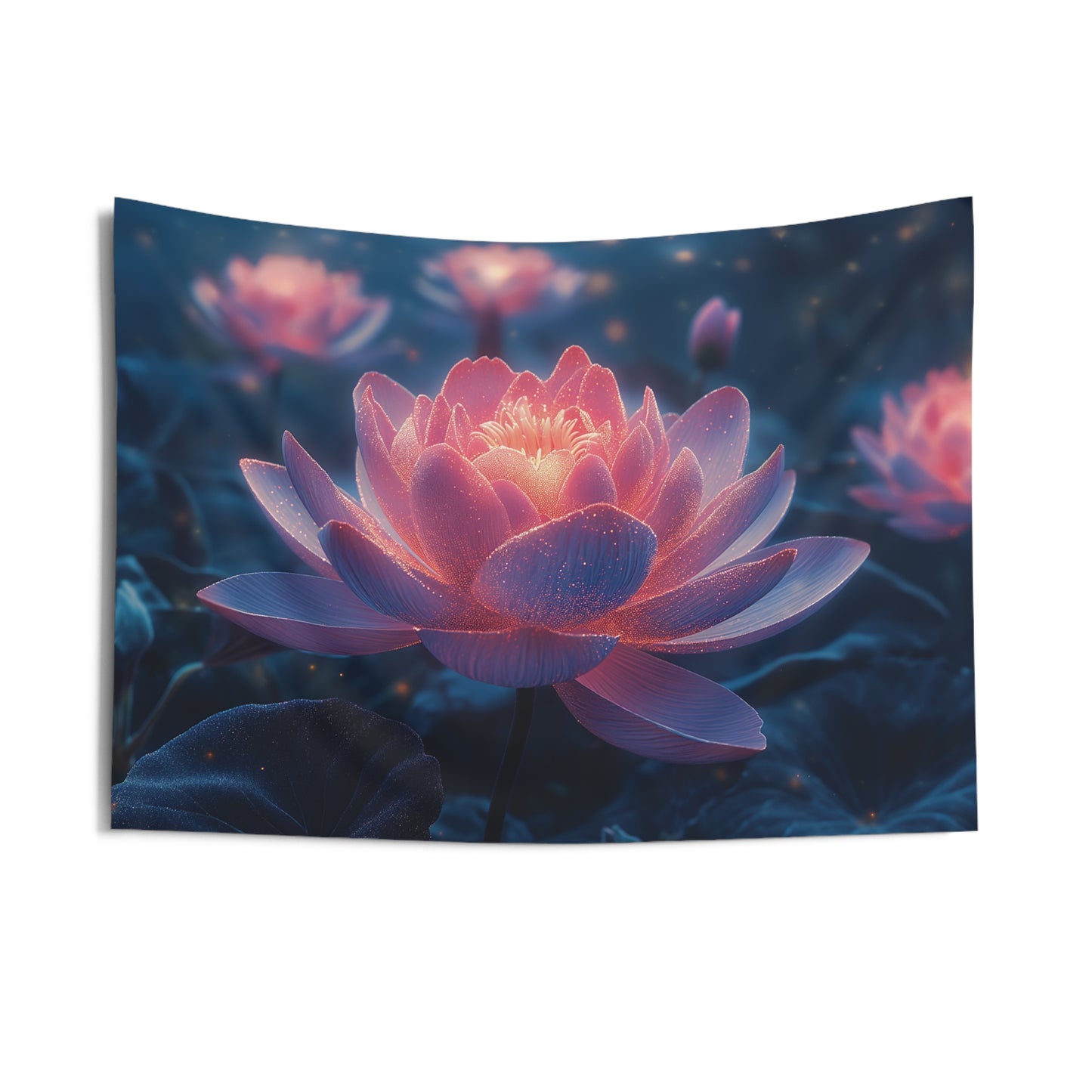 Lotus Flower Indoor Wall Tapestries