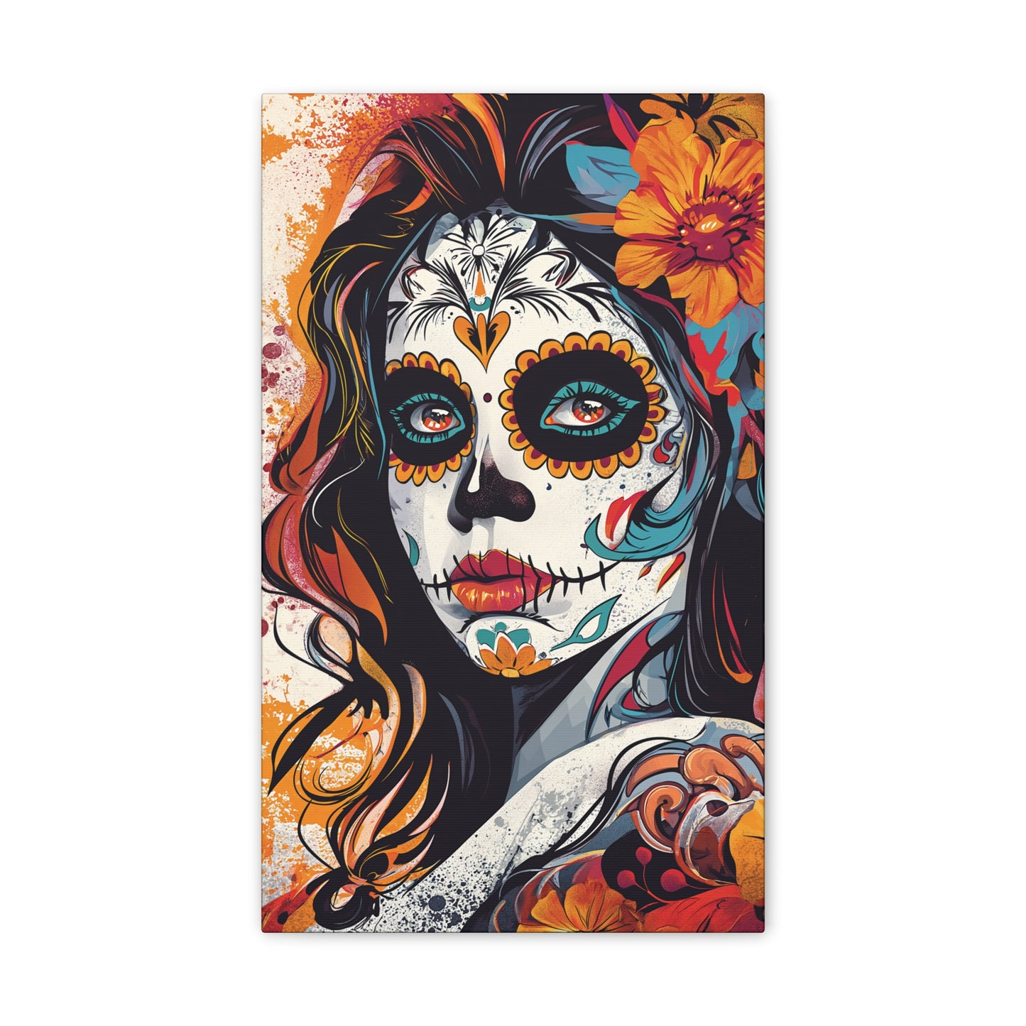 Day of the Dead 8 Canvas Stretched, 0.75"