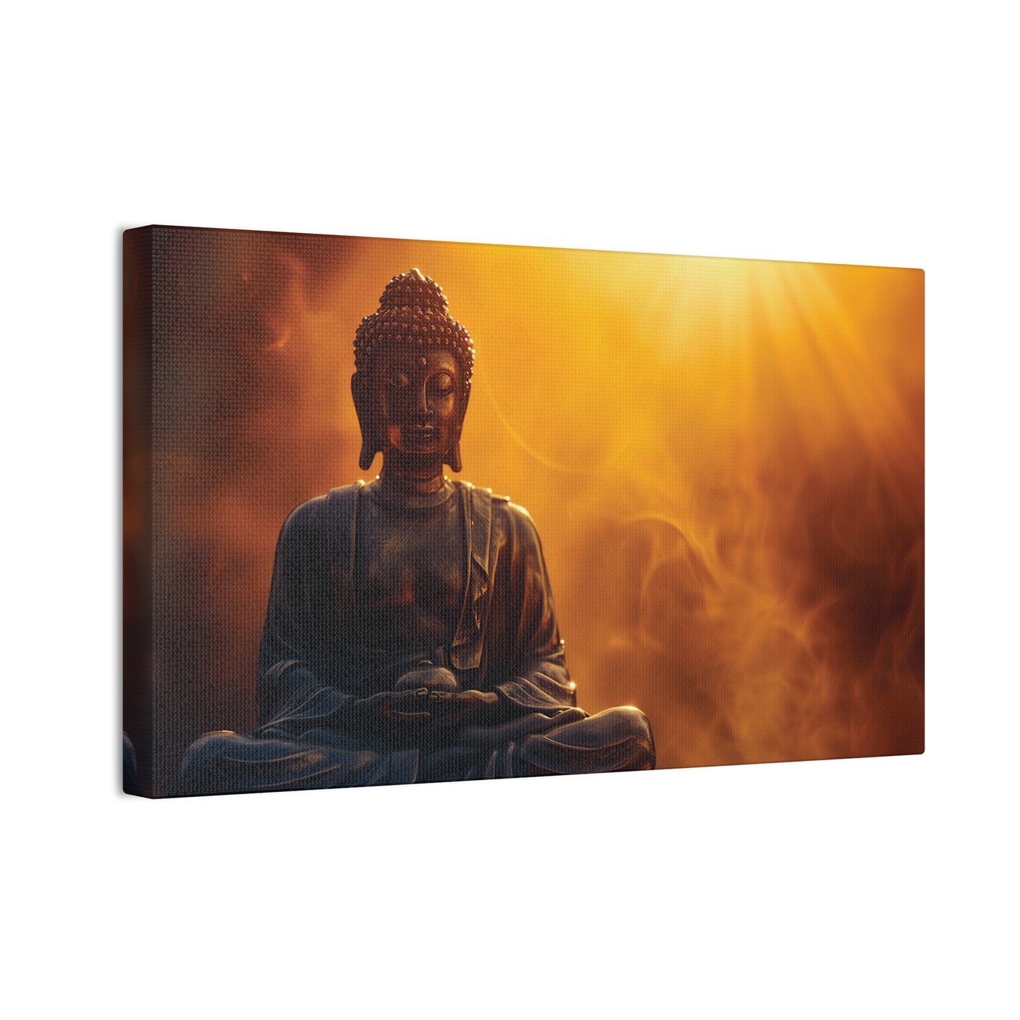 Buddha Painting Print 28 Canvas Stretched, 0.75"