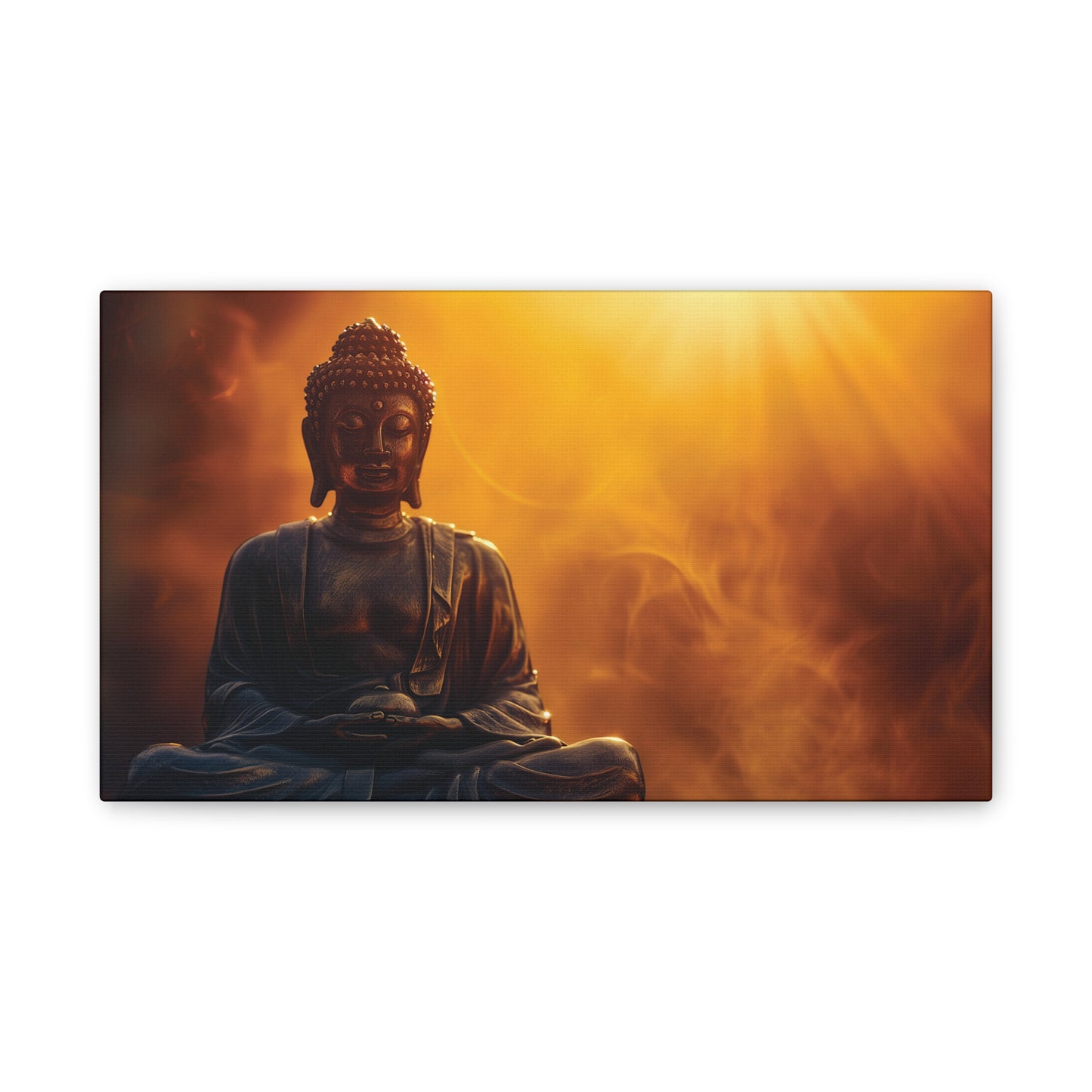 Buddha Painting Print 28 Canvas Stretched, 0.75"