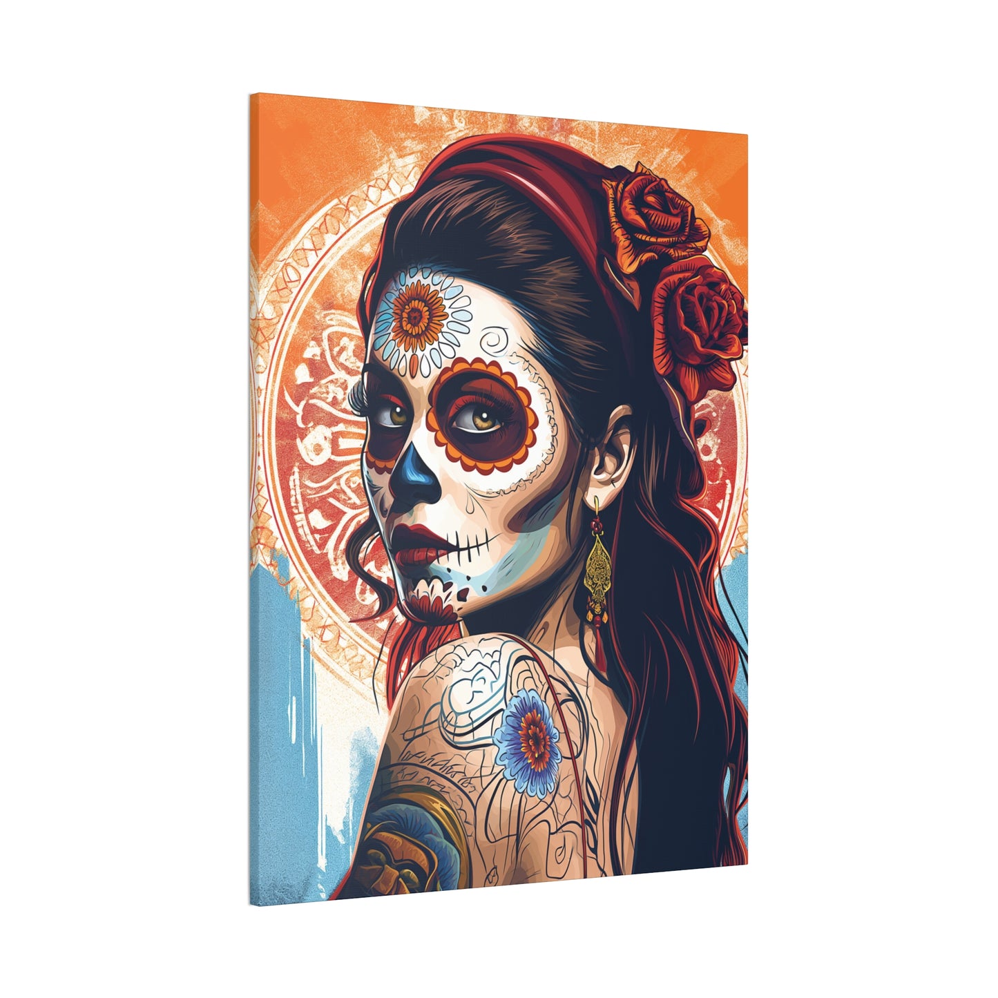 Day of the Dead 7 Canvas Stretched, 0.75"