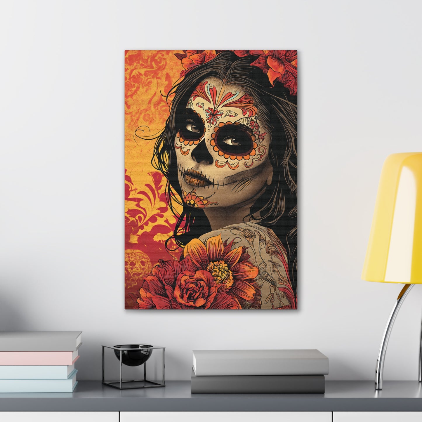 Day of the Dead 9 Canvas Stretched, 0.75"