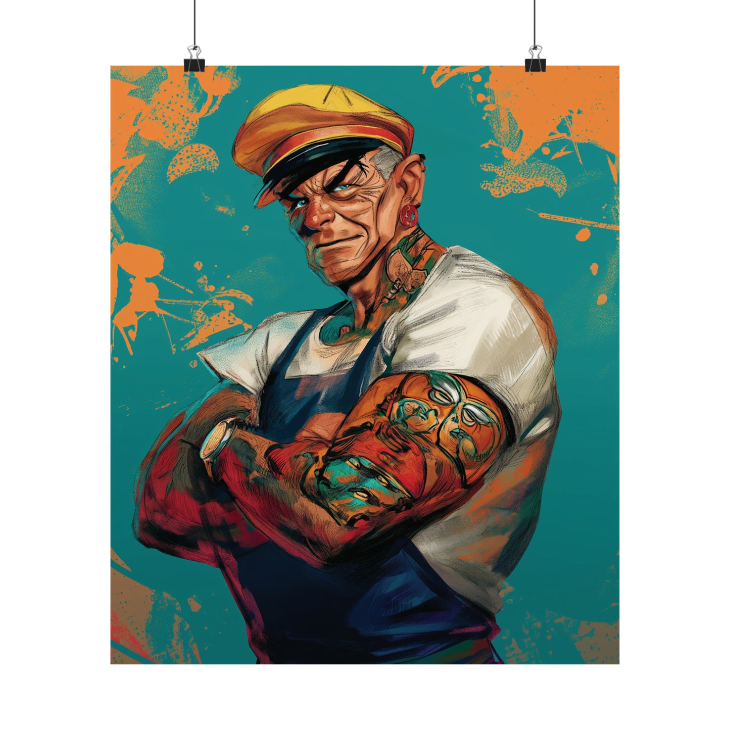 Popeye Matte Vertical Posters