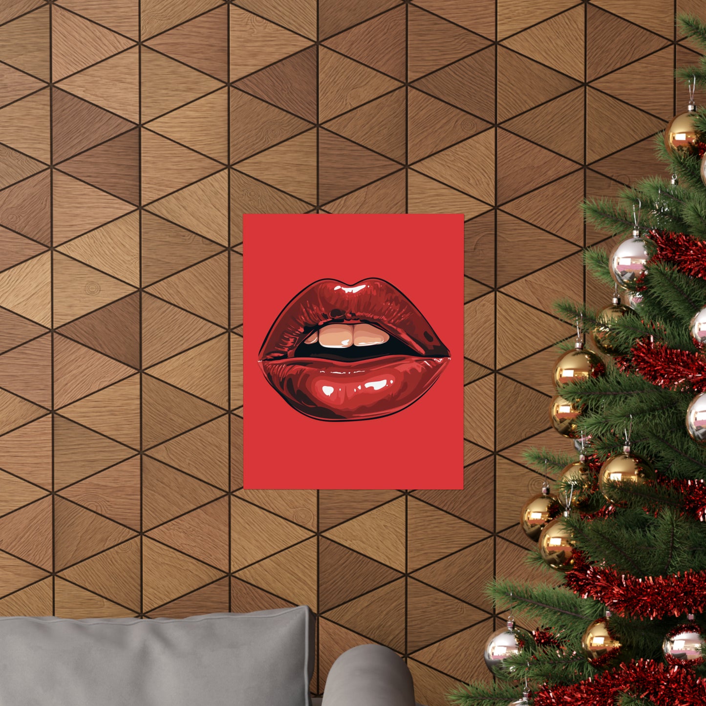 Lips 3 Matte Vertical Posters