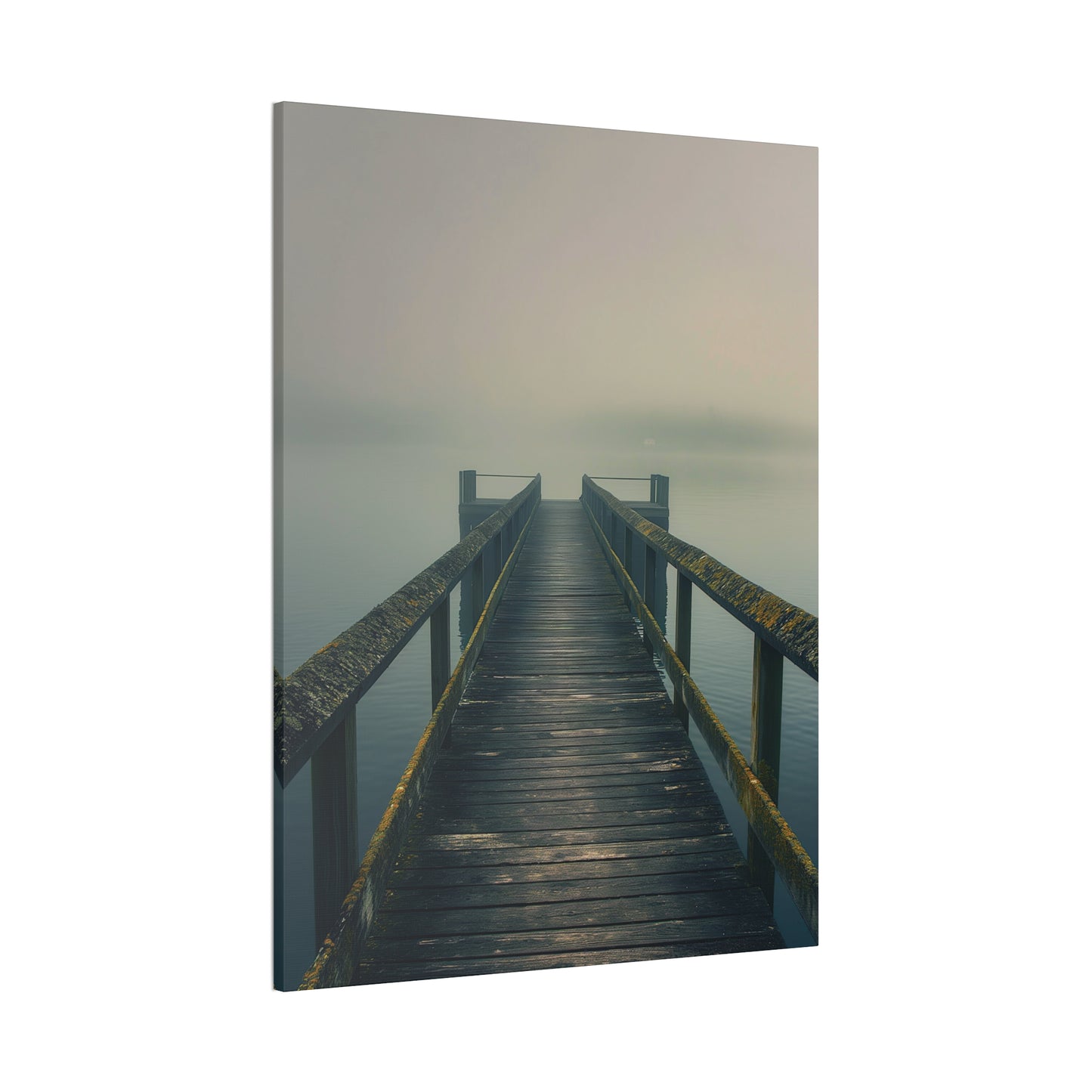 Misty Pier 9 Canvas Stretched, 0.75"