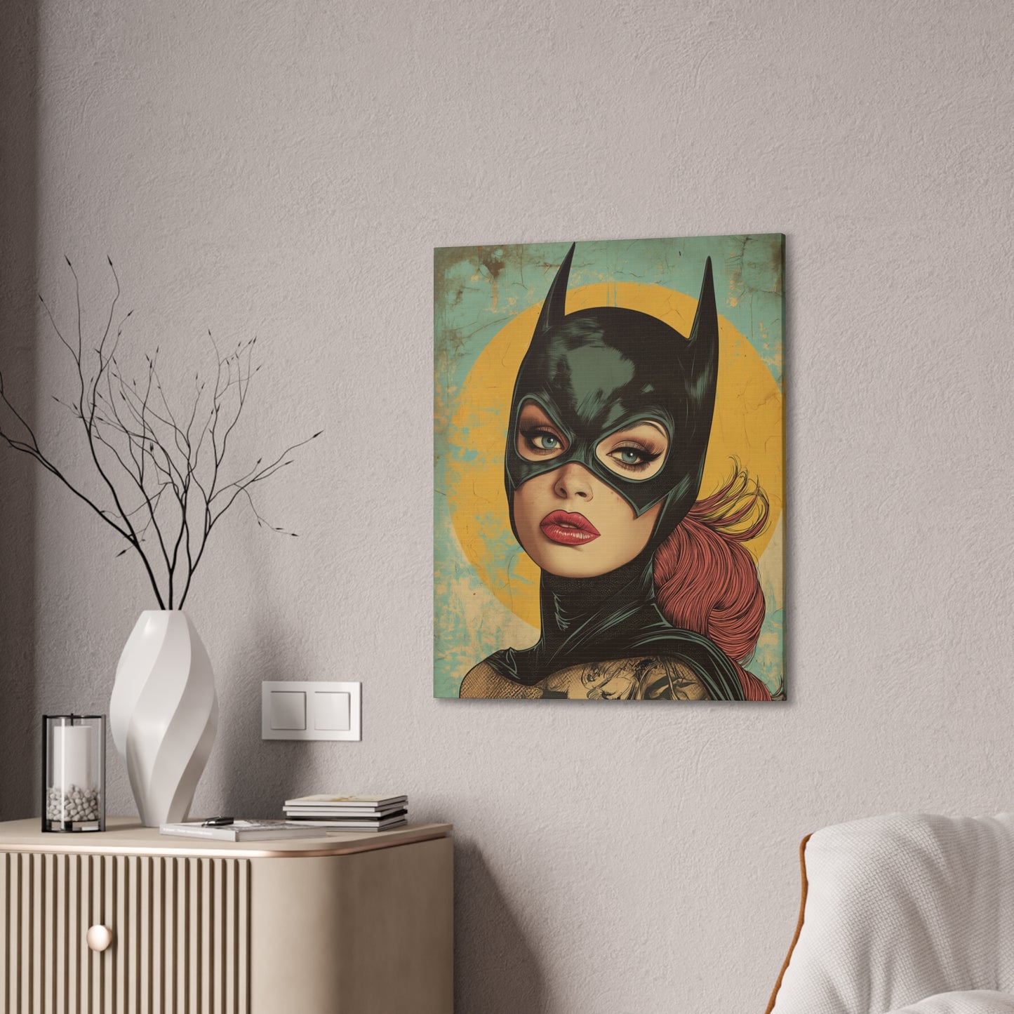 Batgirl 2 Canvas Stretched, 0.75"