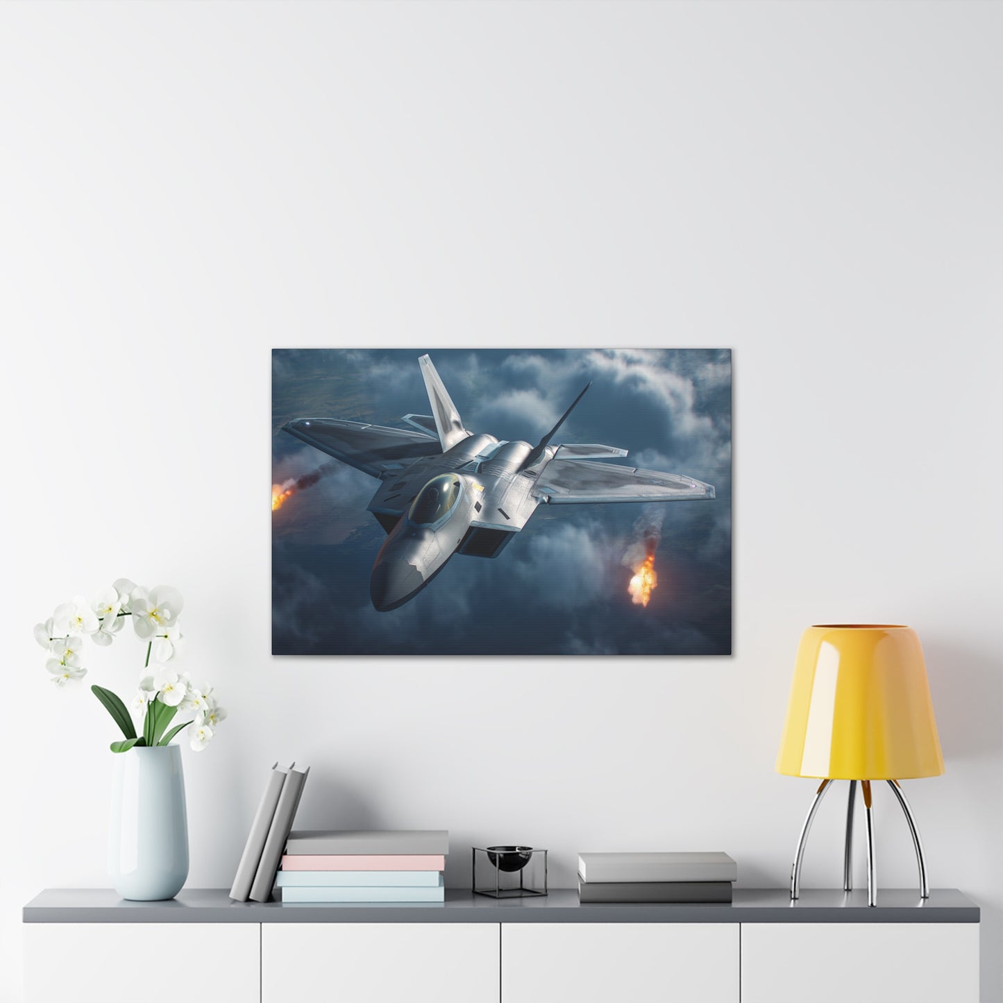 F-22 Fighter 1 Canvas Stretched, 0.75"