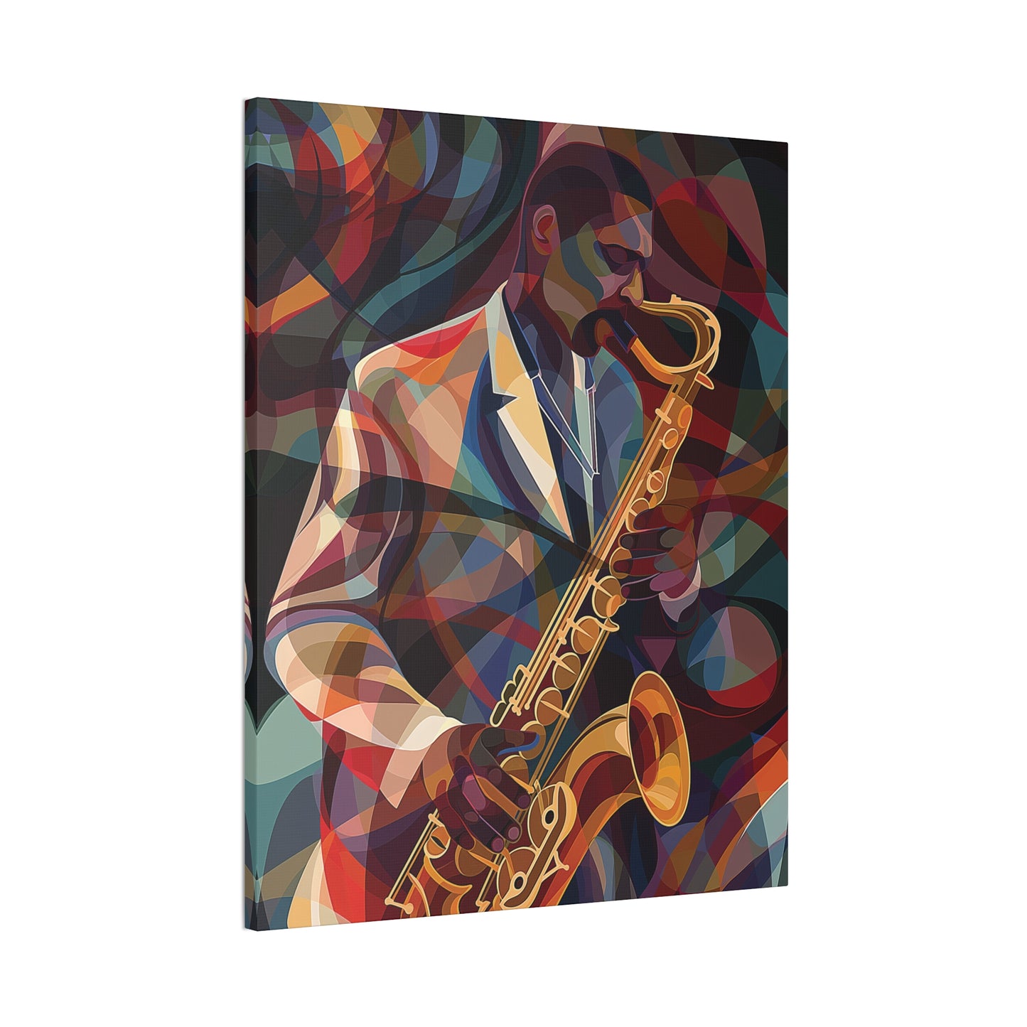 Saxophone Canvas Stretched, 0.75"