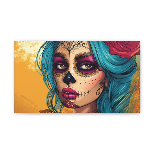 Day of the Dead 16 Canvas Stretched, 0.75"