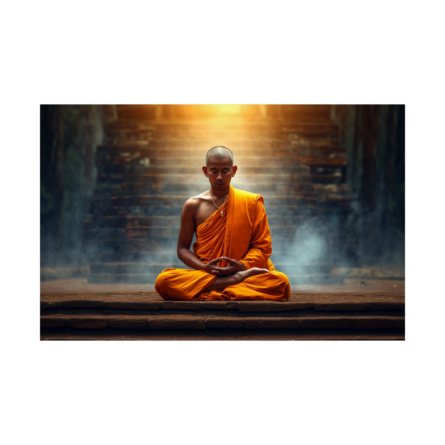 Temple Monk 4 Horizontal Posters