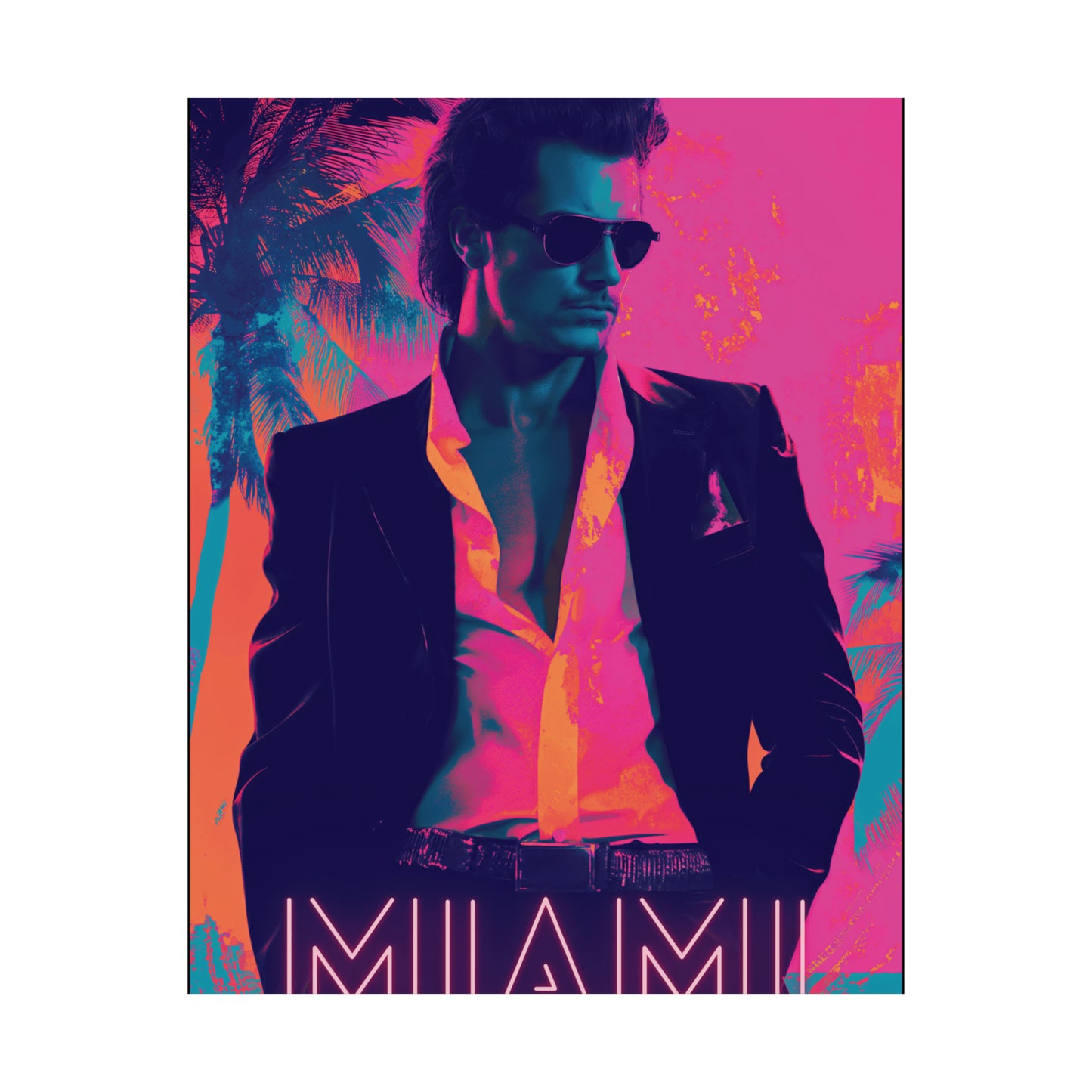 Miami 1 Matte Vertical Posters