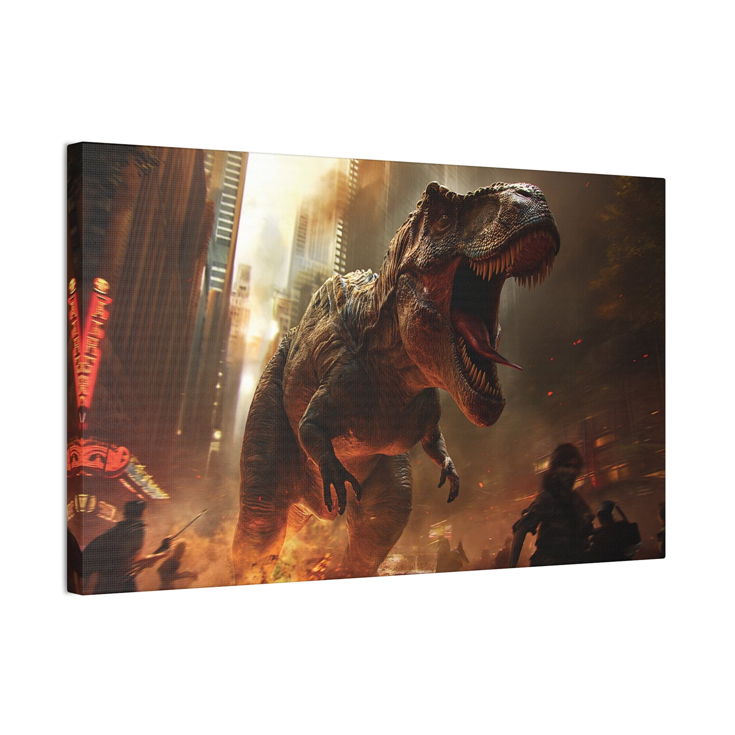 T-Rex Terror 1 Canvas Stretched, 0.75"