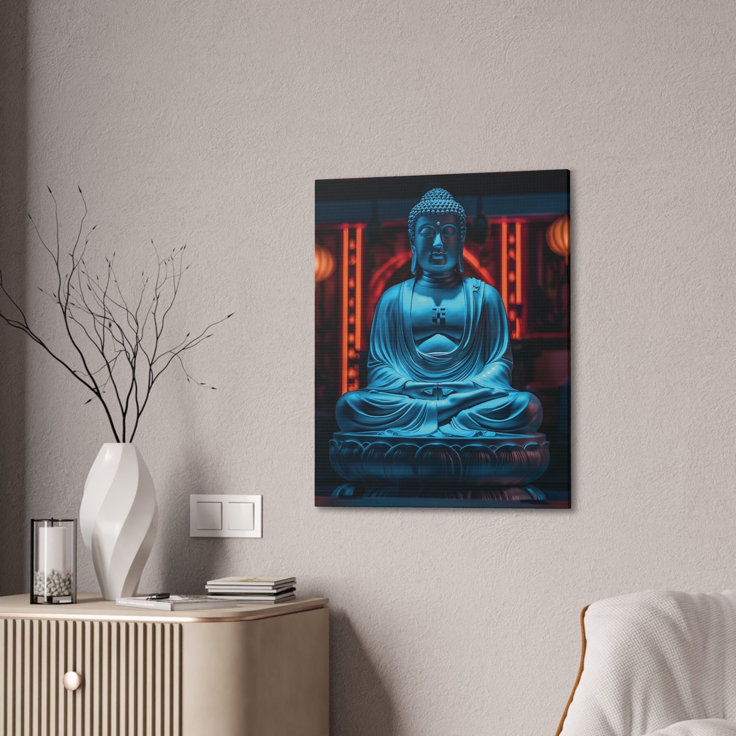 Buddha 18 Canvas Stretched, 0.75"