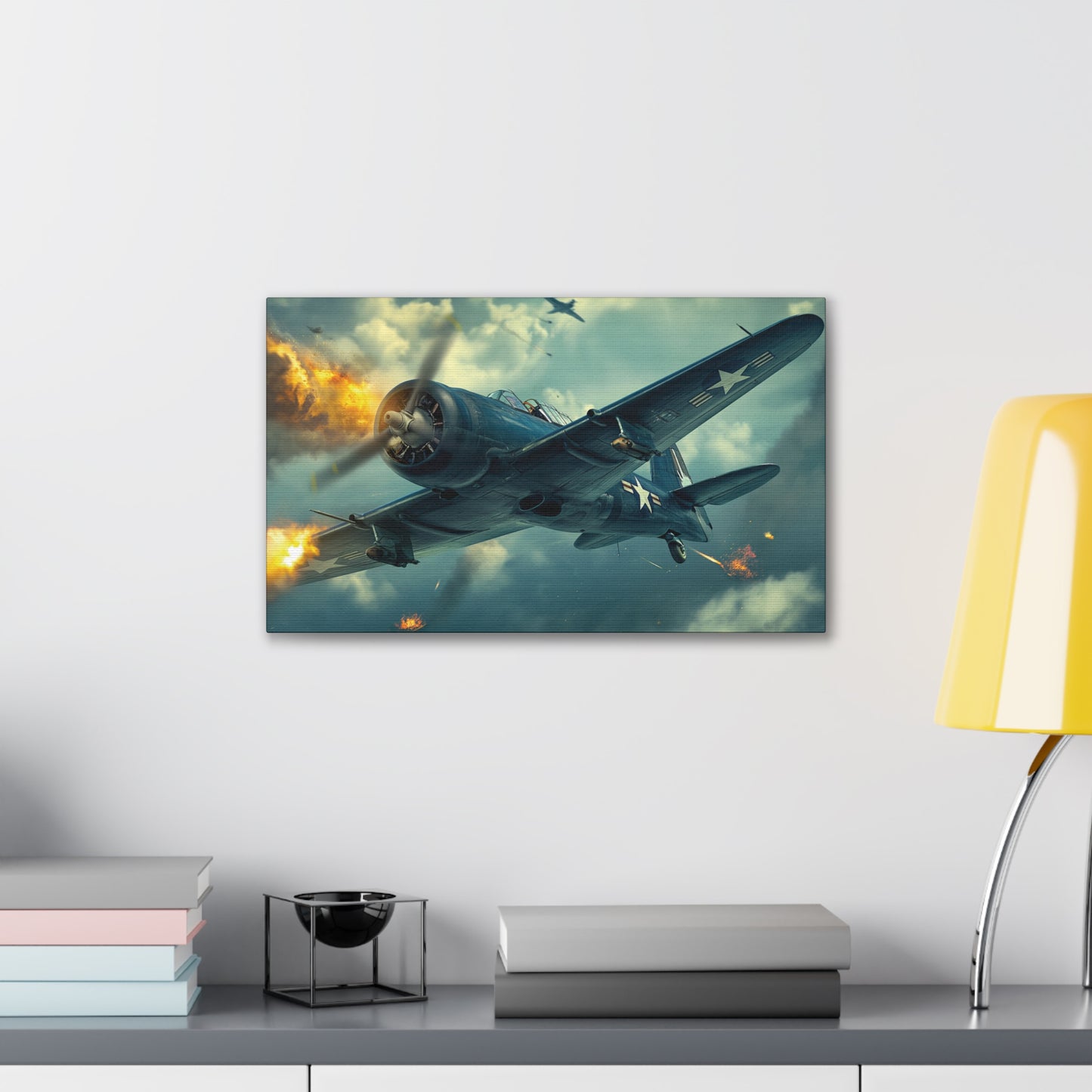 WWII Fighter 1 Canvas Stretched, 0.75"