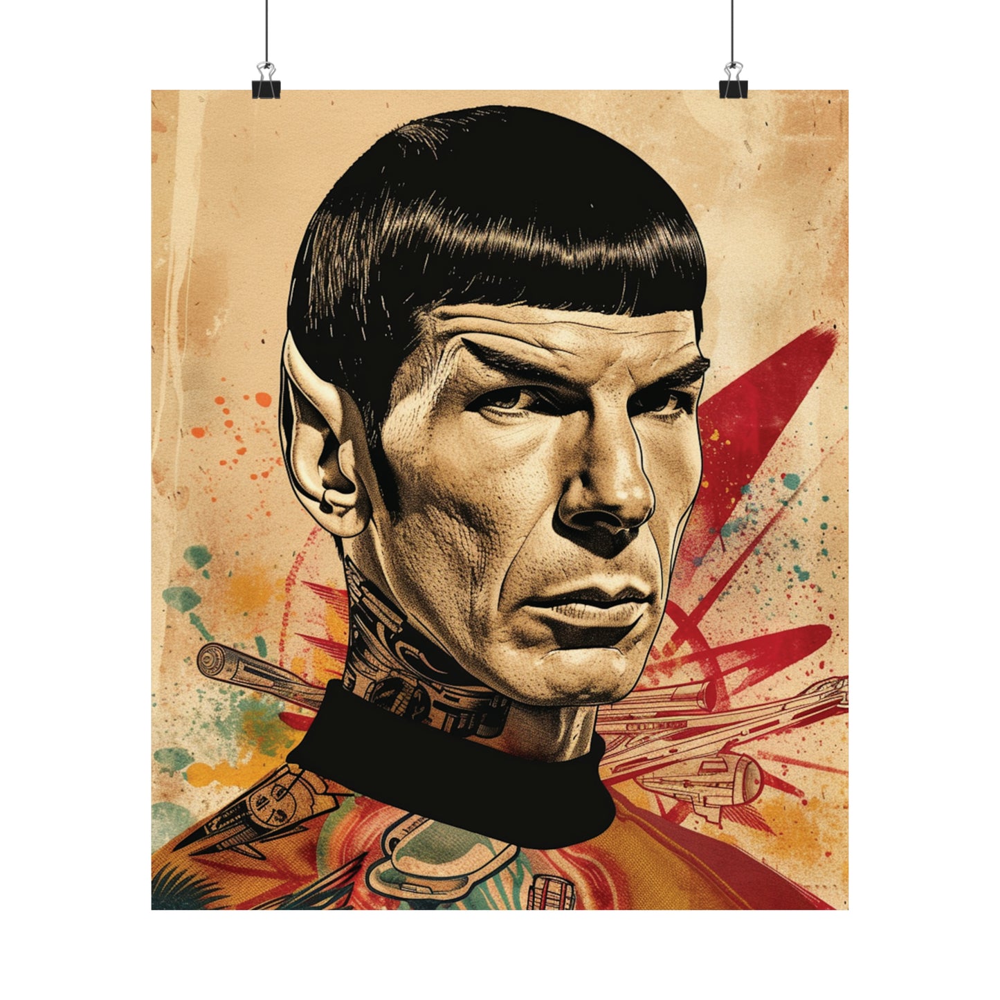 Spock 1 Matte Vertical Posters