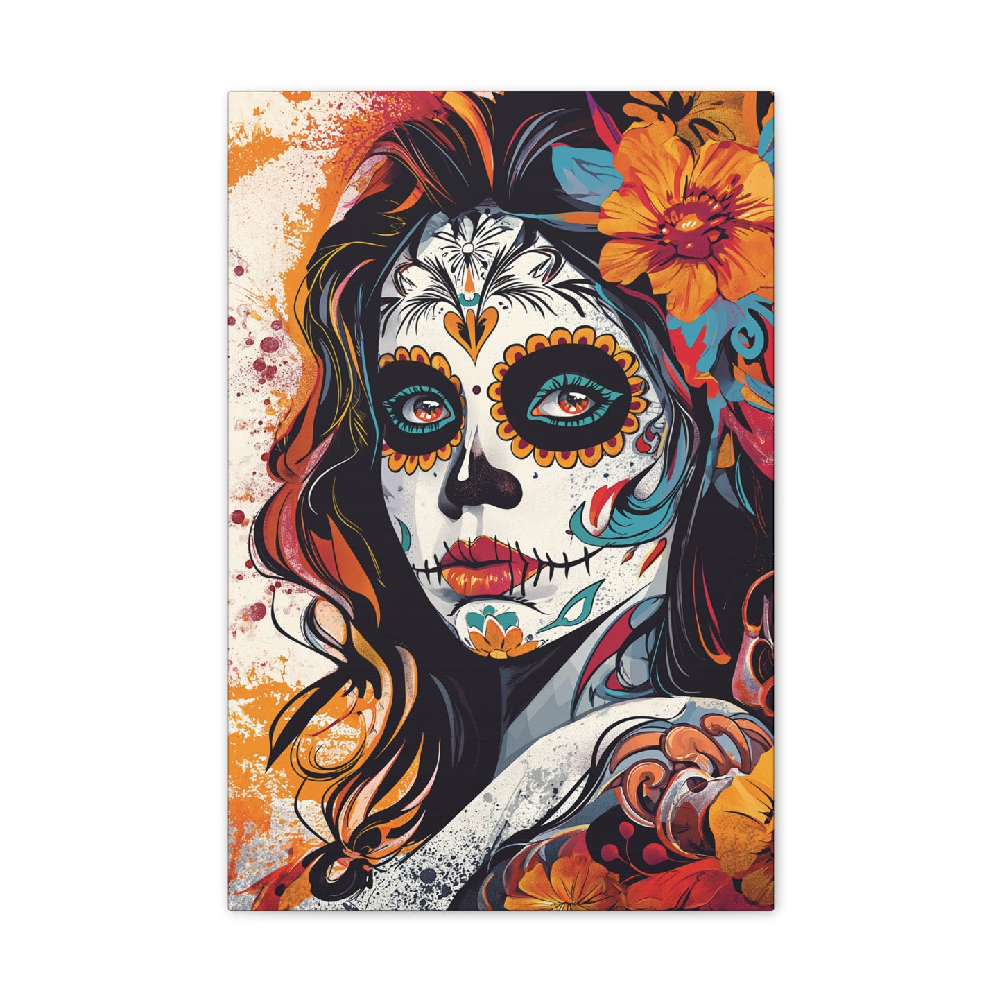 Day of the Dead 8 Canvas Stretched, 0.75"