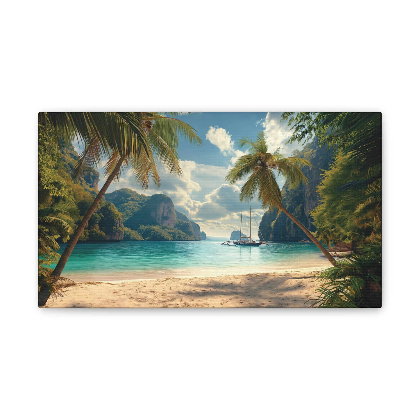 Beach 1 Canvas Stretched, 0.75"