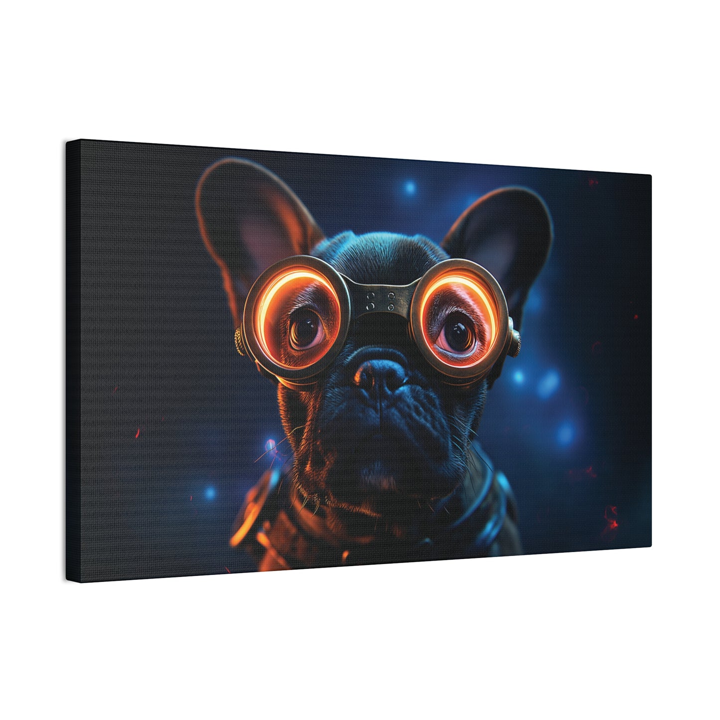 Industrial Frenchie 4 Canvas Stretched, 0.75"