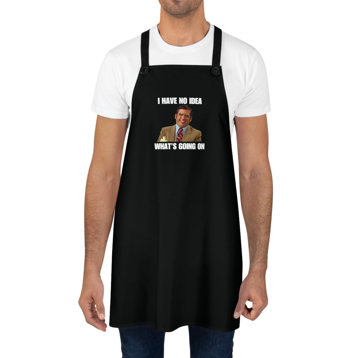 What's Going On Black White Apron (AOP)