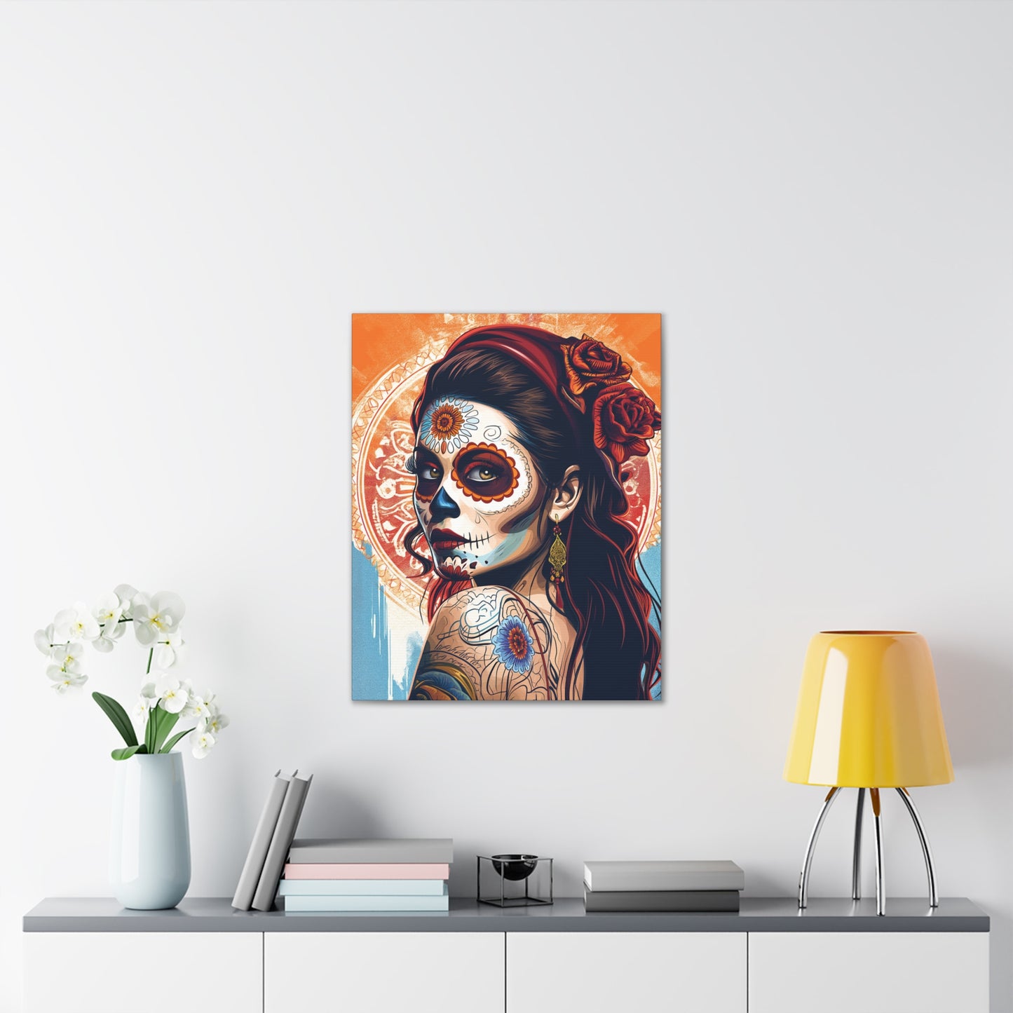 Day of the Dead 7 Canvas Stretched, 0.75"