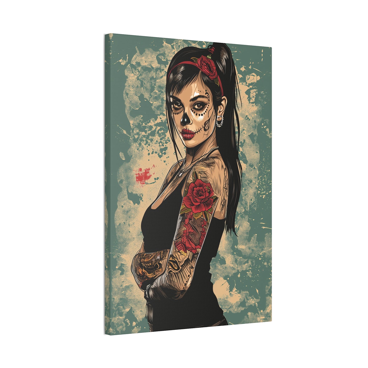 Day of the Dead 5 Canvas Stretched, 0.75"