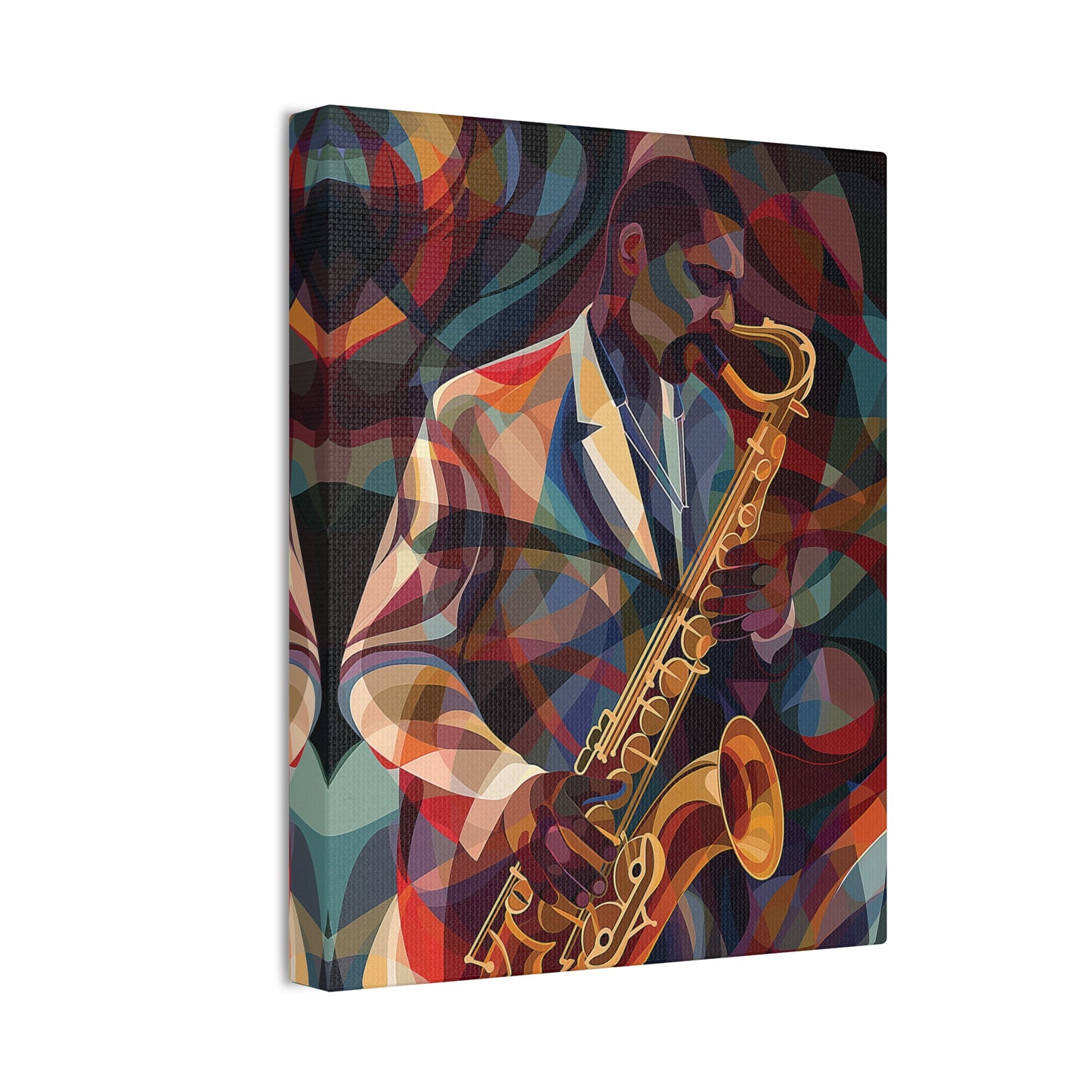 Saxophone Canvas Stretched, 0.75"