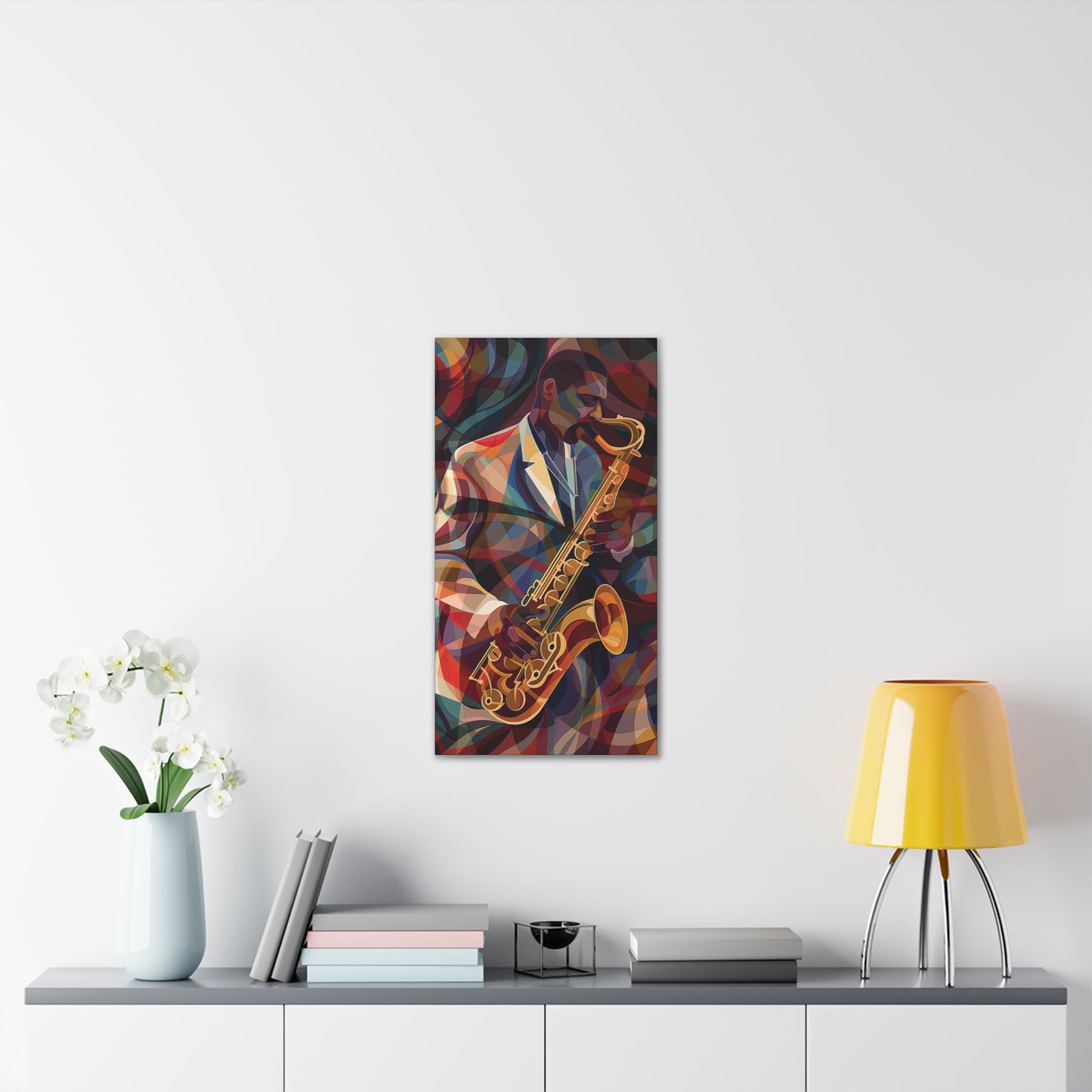 Saxophone Canvas Stretched, 0.75"