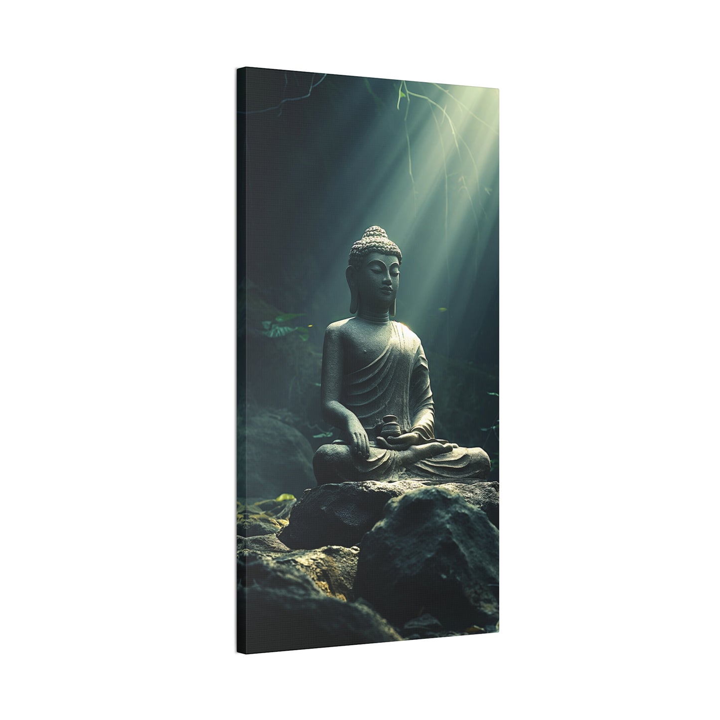 Buddha 50 Canvas Stretched, 0.75"