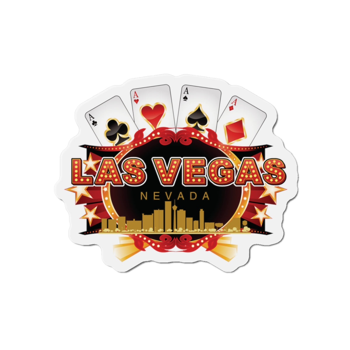 Las Vegas 2 Die-Cut Magnets