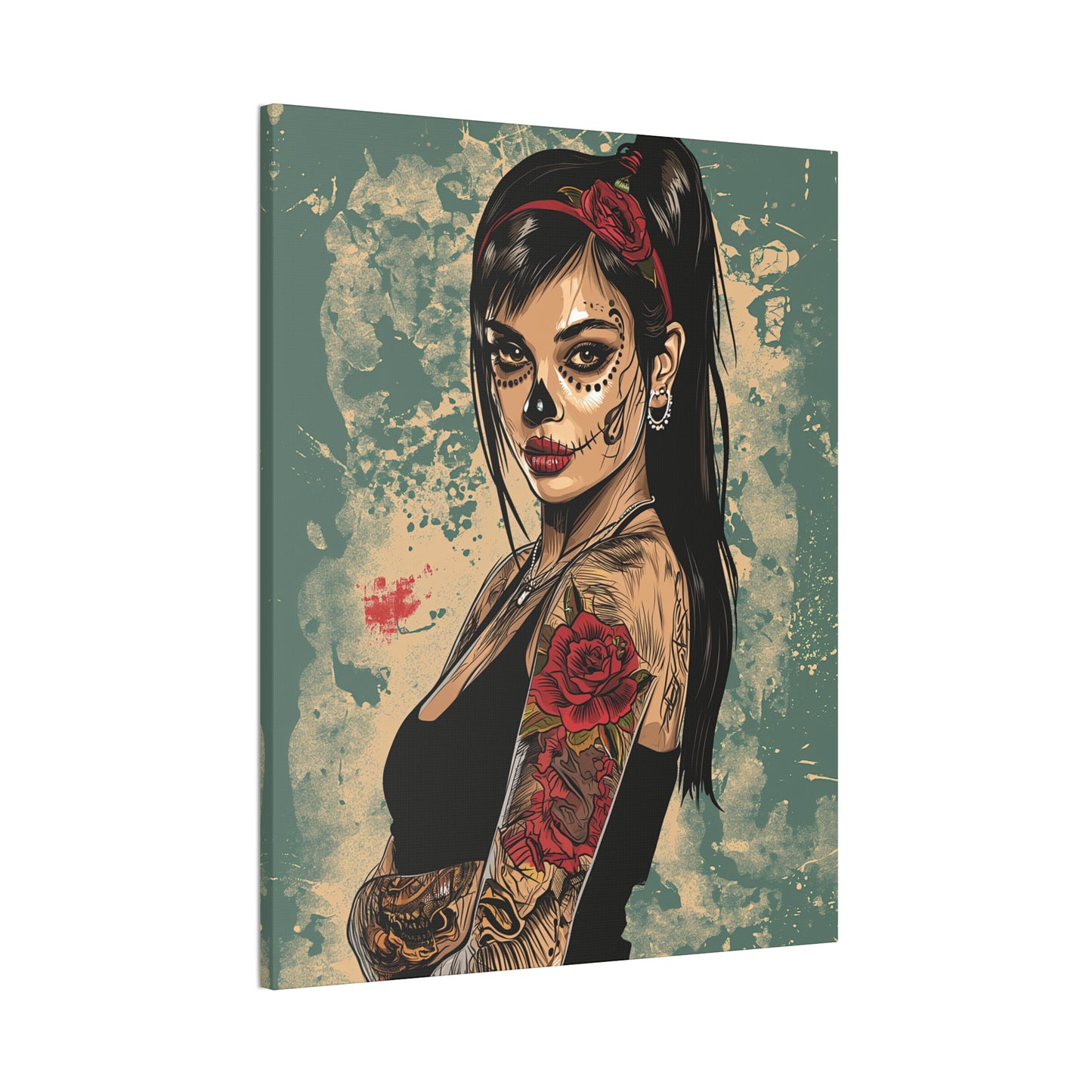 Day of the Dead 5 Canvas Stretched, 0.75"