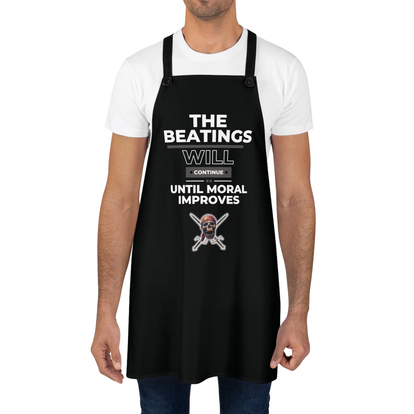 The Beatings Black Continue Apron (AOP)