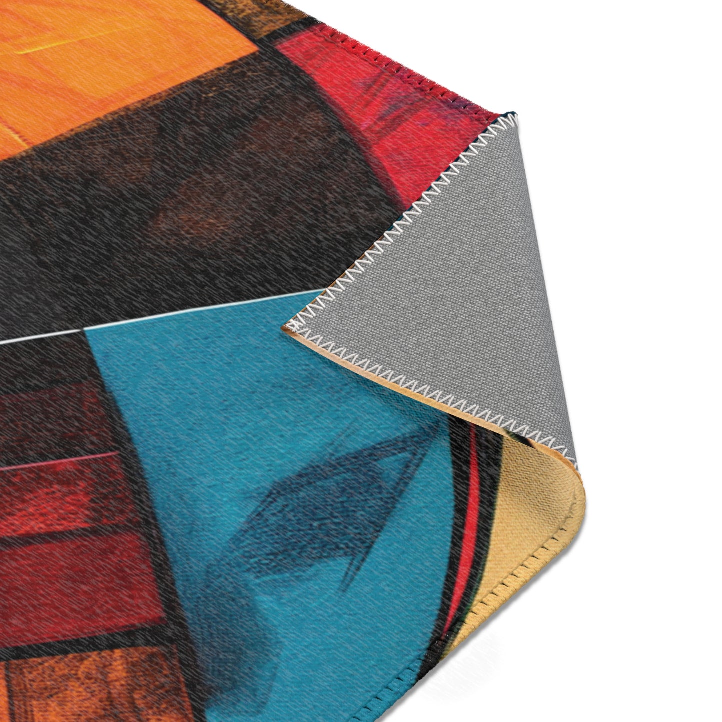 Abstract Cubist Area Rug