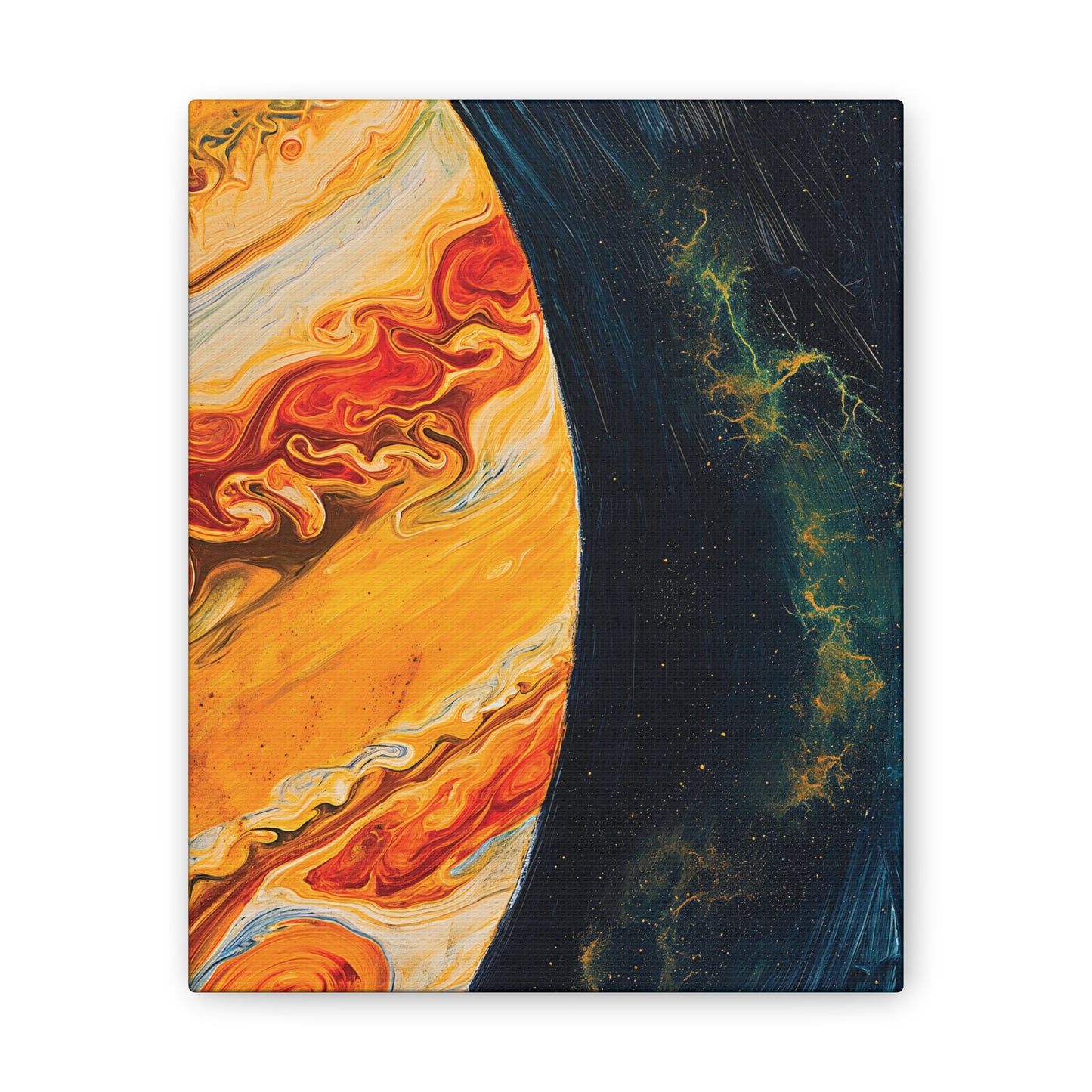 Oil 20 Jupiter Canvas Stretched, 0.75"