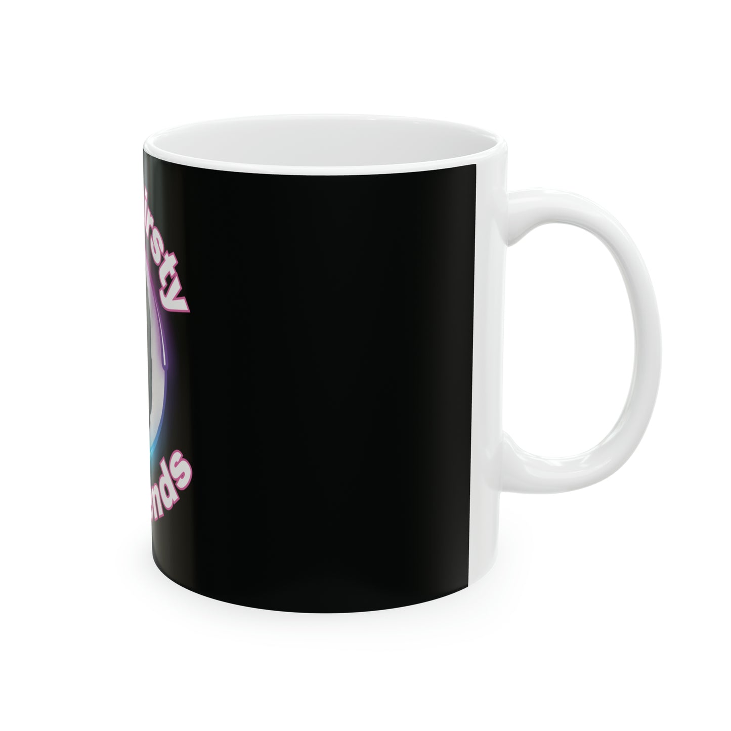 Stay Thirsty Black Ceramic Mug 11oz