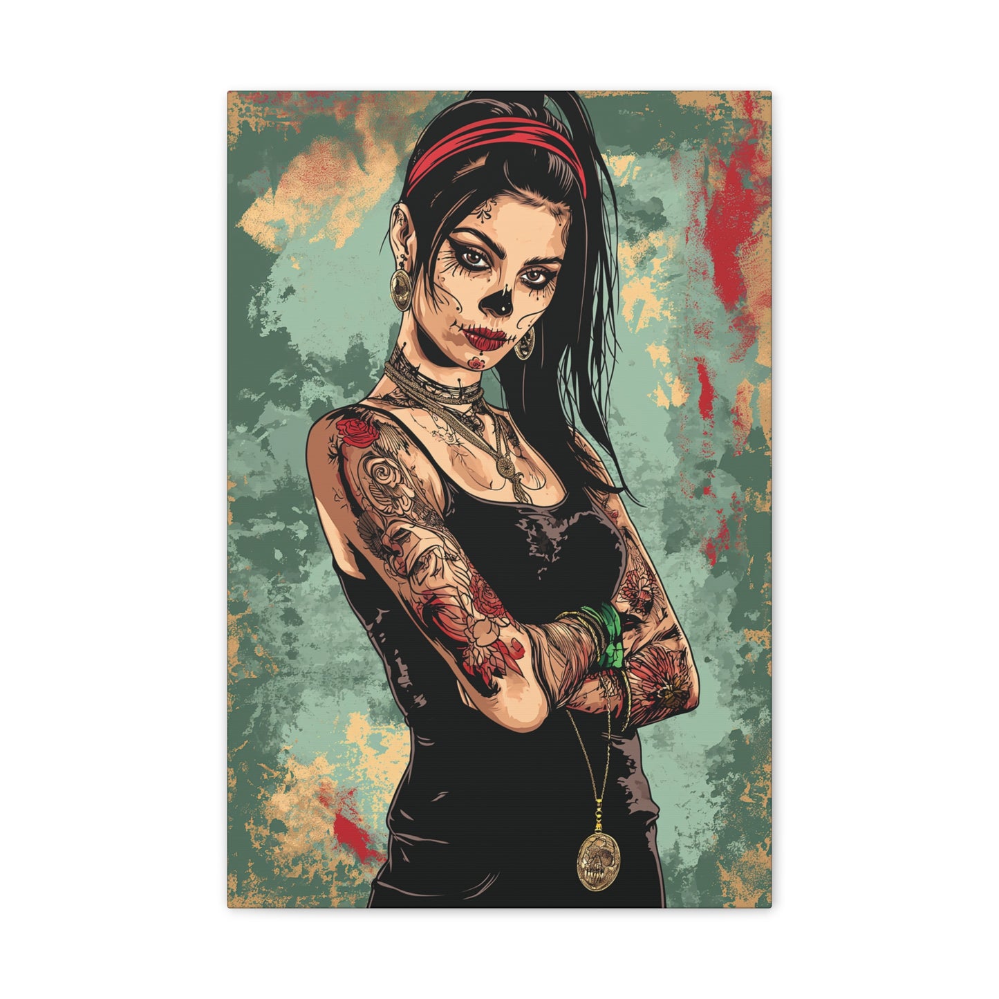 Day of the Dead 2 Canvas Stretched, 0.75"