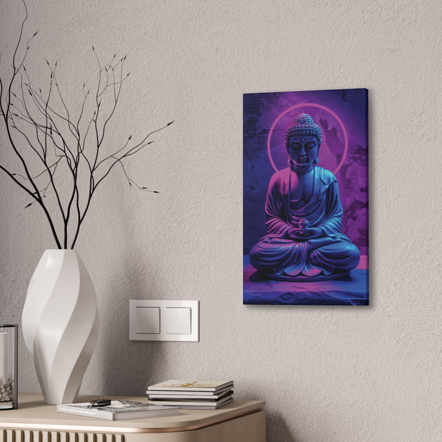 Buddha 20 Canvas Stretched, 0.75"