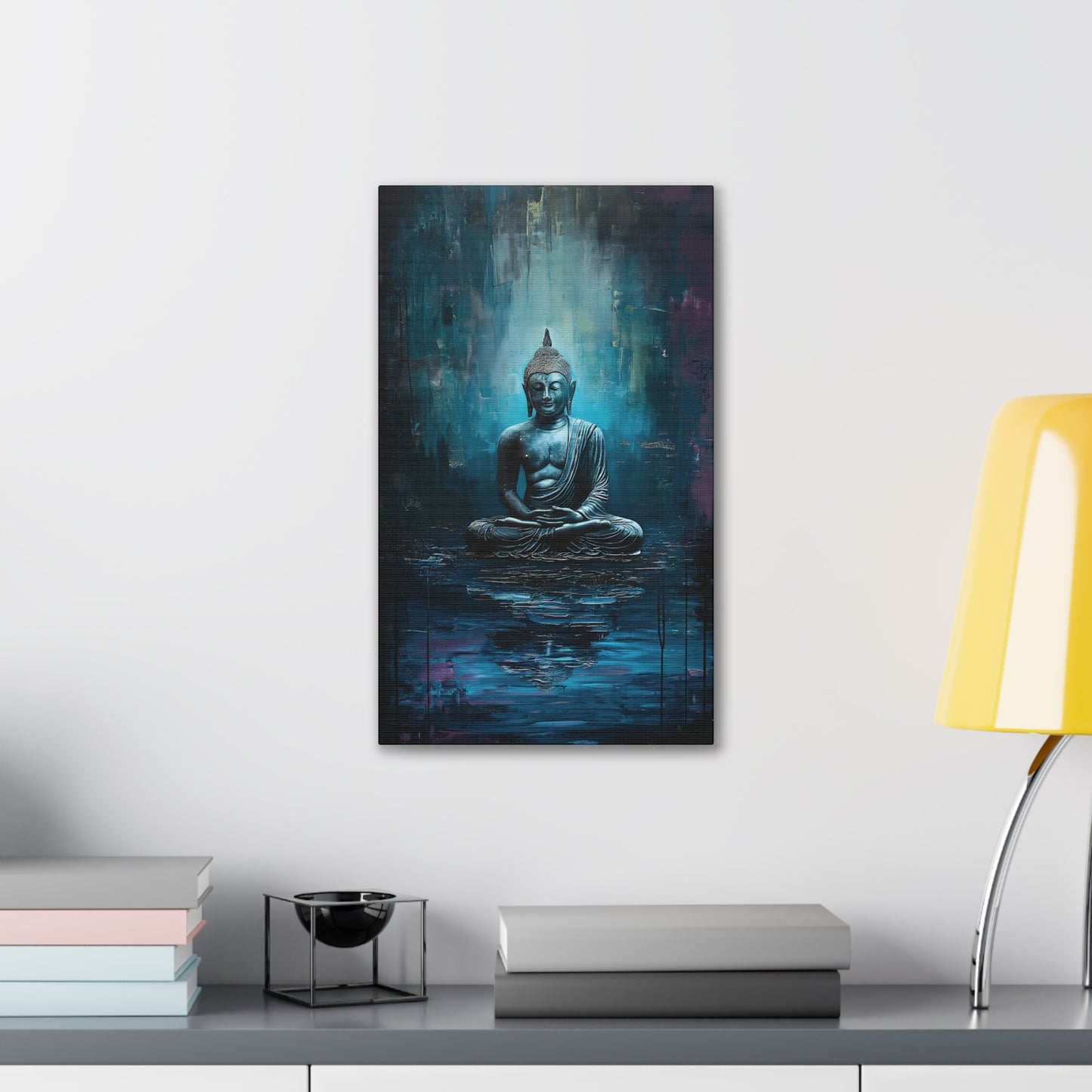 Buddha Painting Print 17 Canvas Stretched, 0.75"