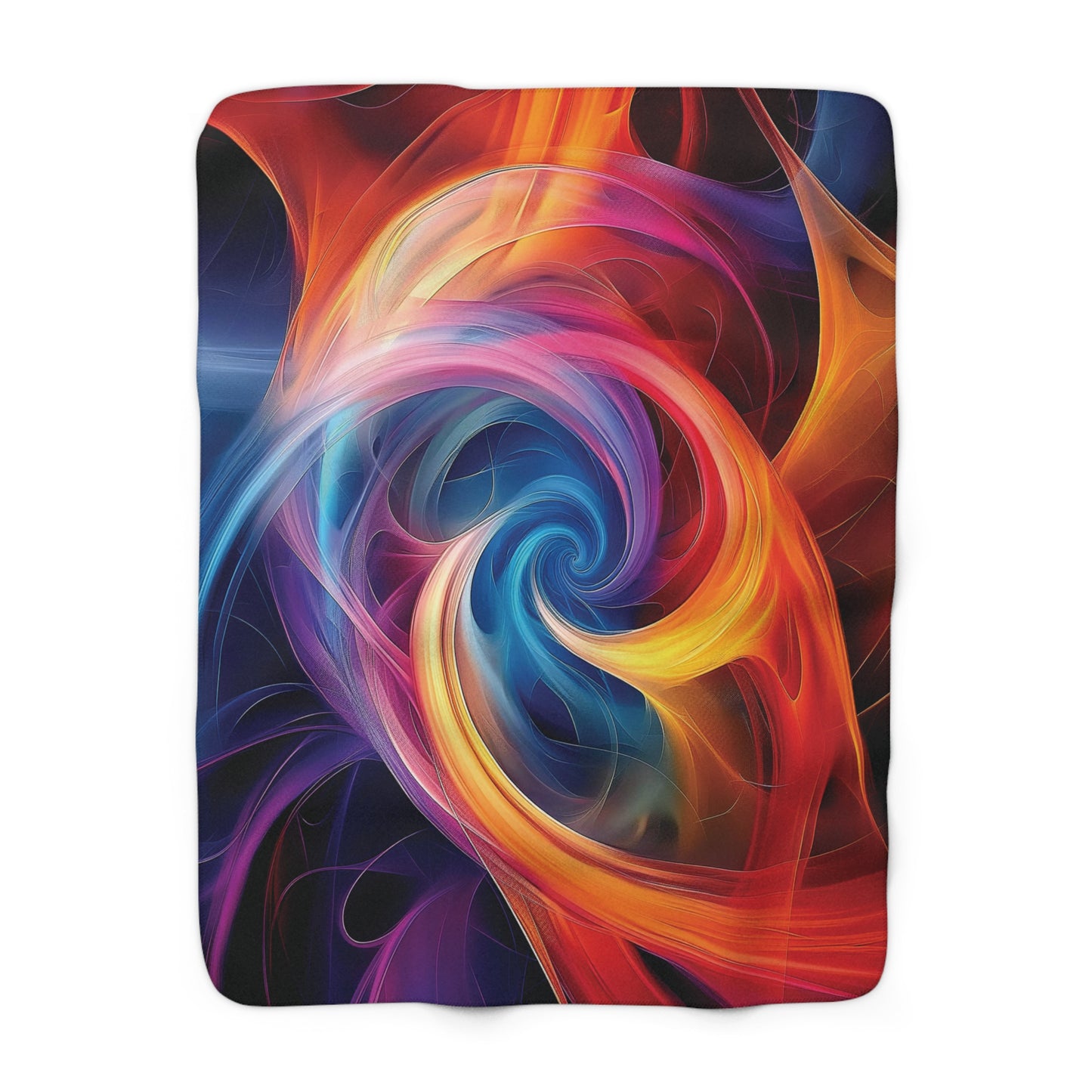 Swirling Ribbons Sherpa Fleece Blanket