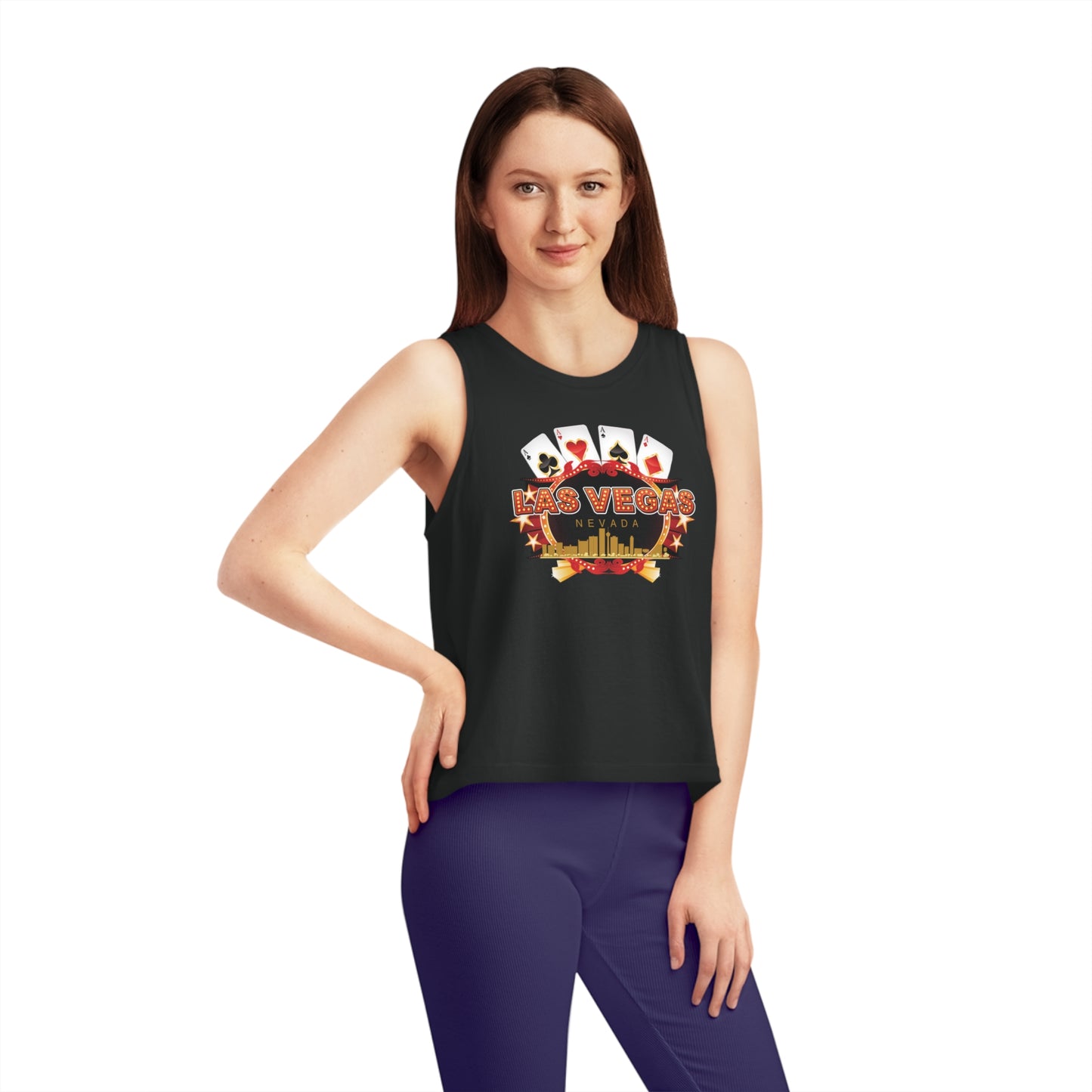 Las Vegas 1 Women's Dancer Cropped Tank Top