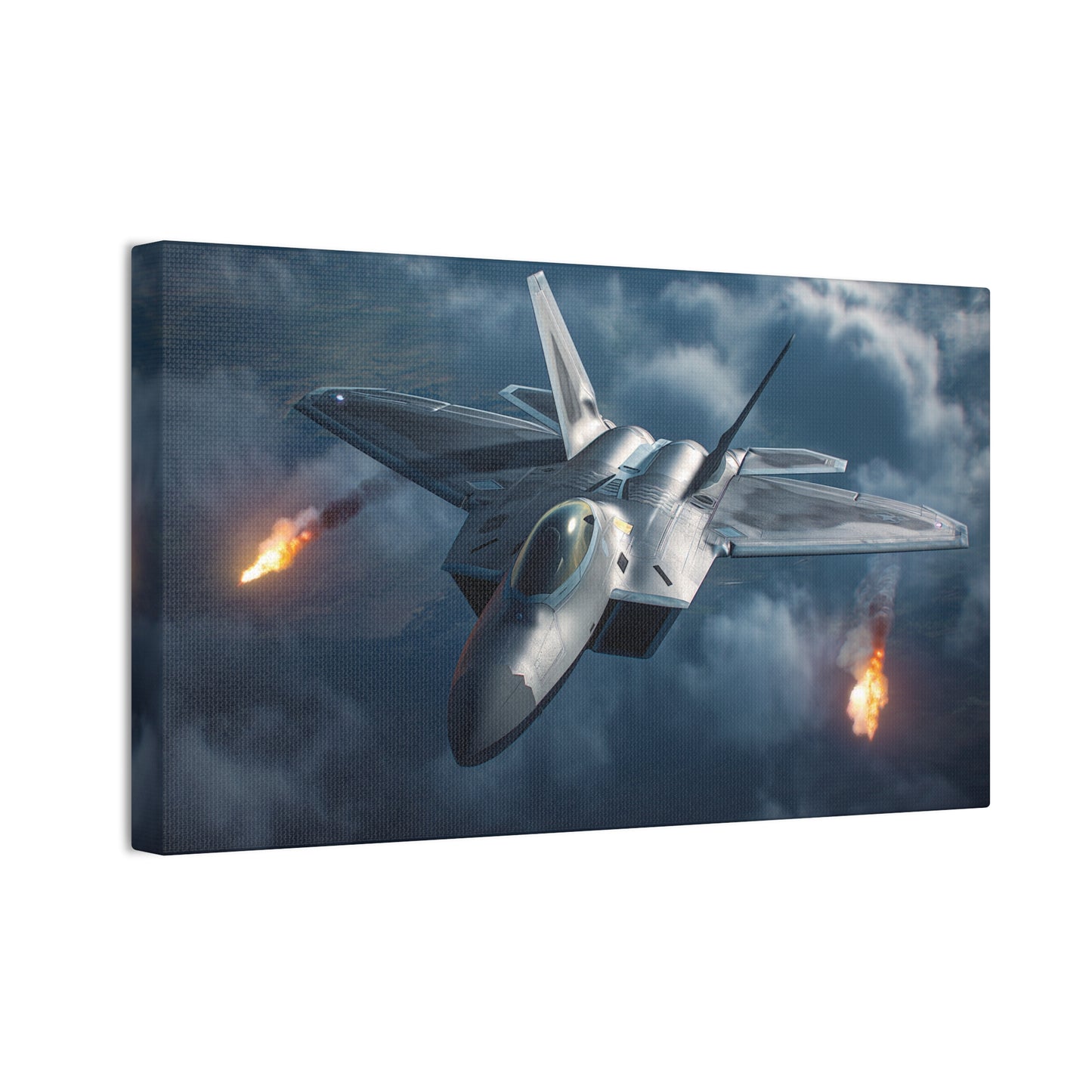 F-22 Fighter 1 Canvas Stretched, 0.75"