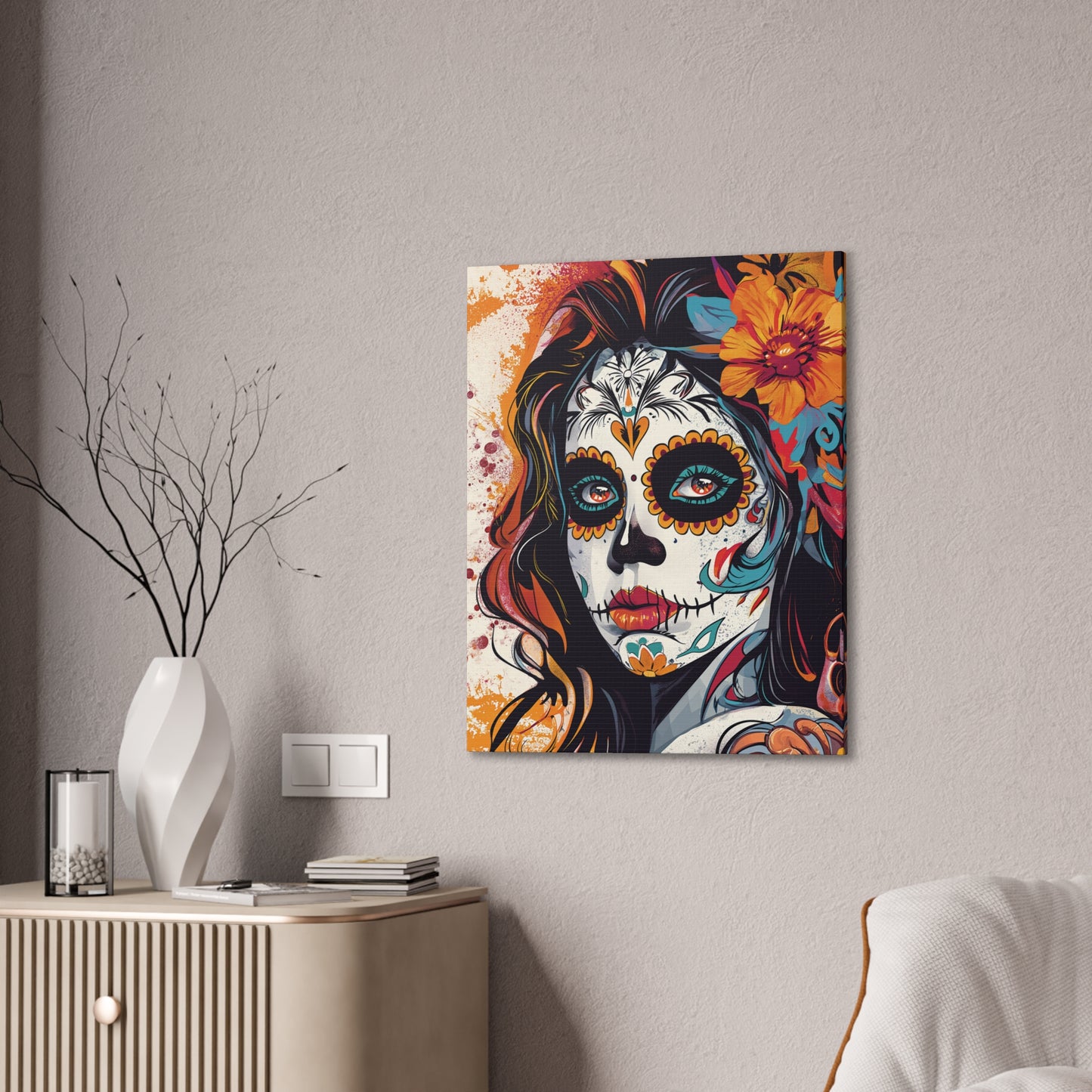 Day of the Dead 8 Canvas Stretched, 0.75"